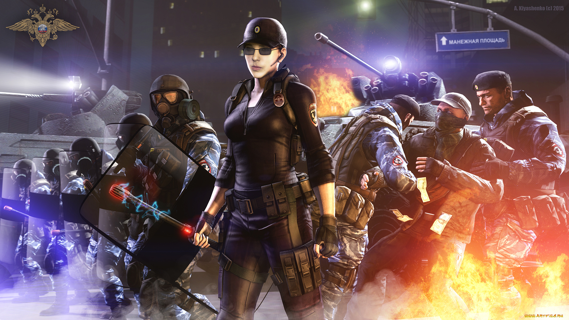 3д, графика, армия, , military, оружие, беркут, москва, девушка, полиция, омон, фон, взгляд