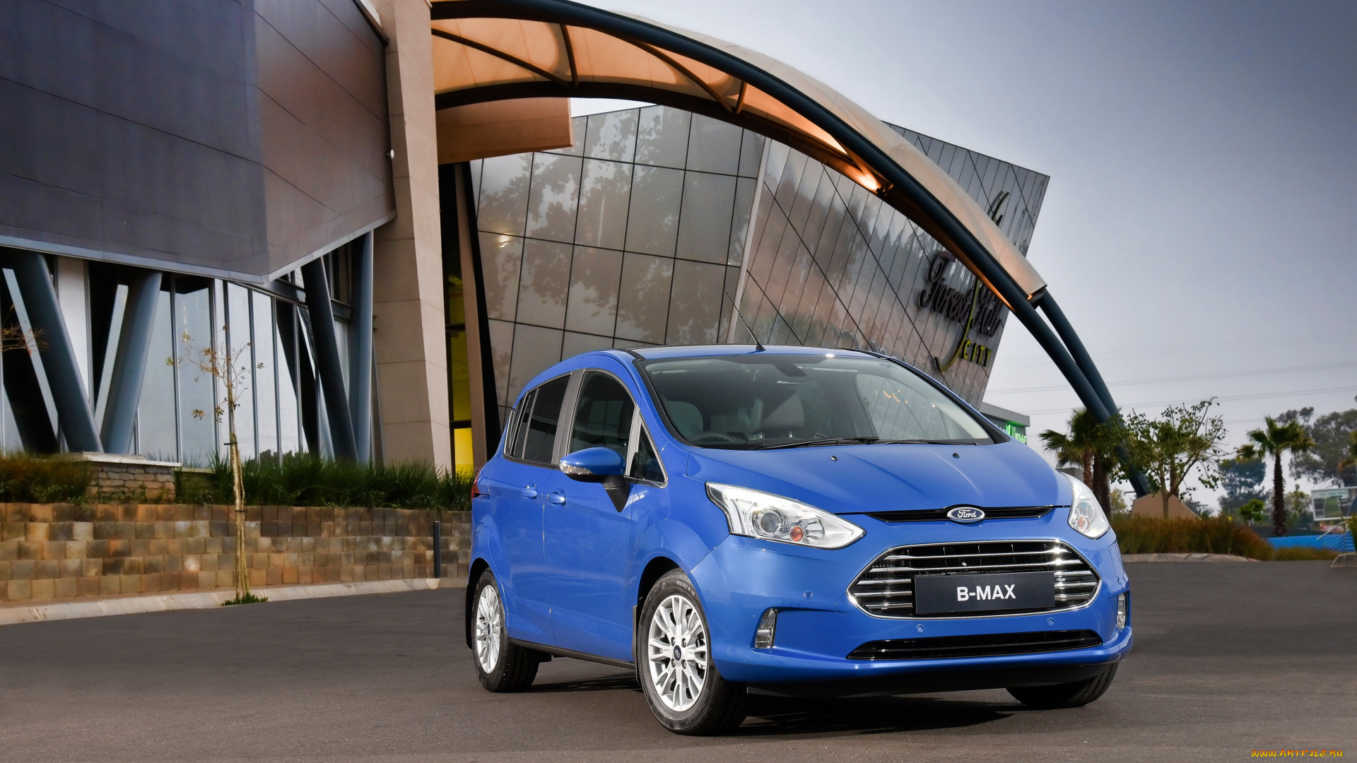 автомобили, ford, синий, 2015г, za-spec, b-max