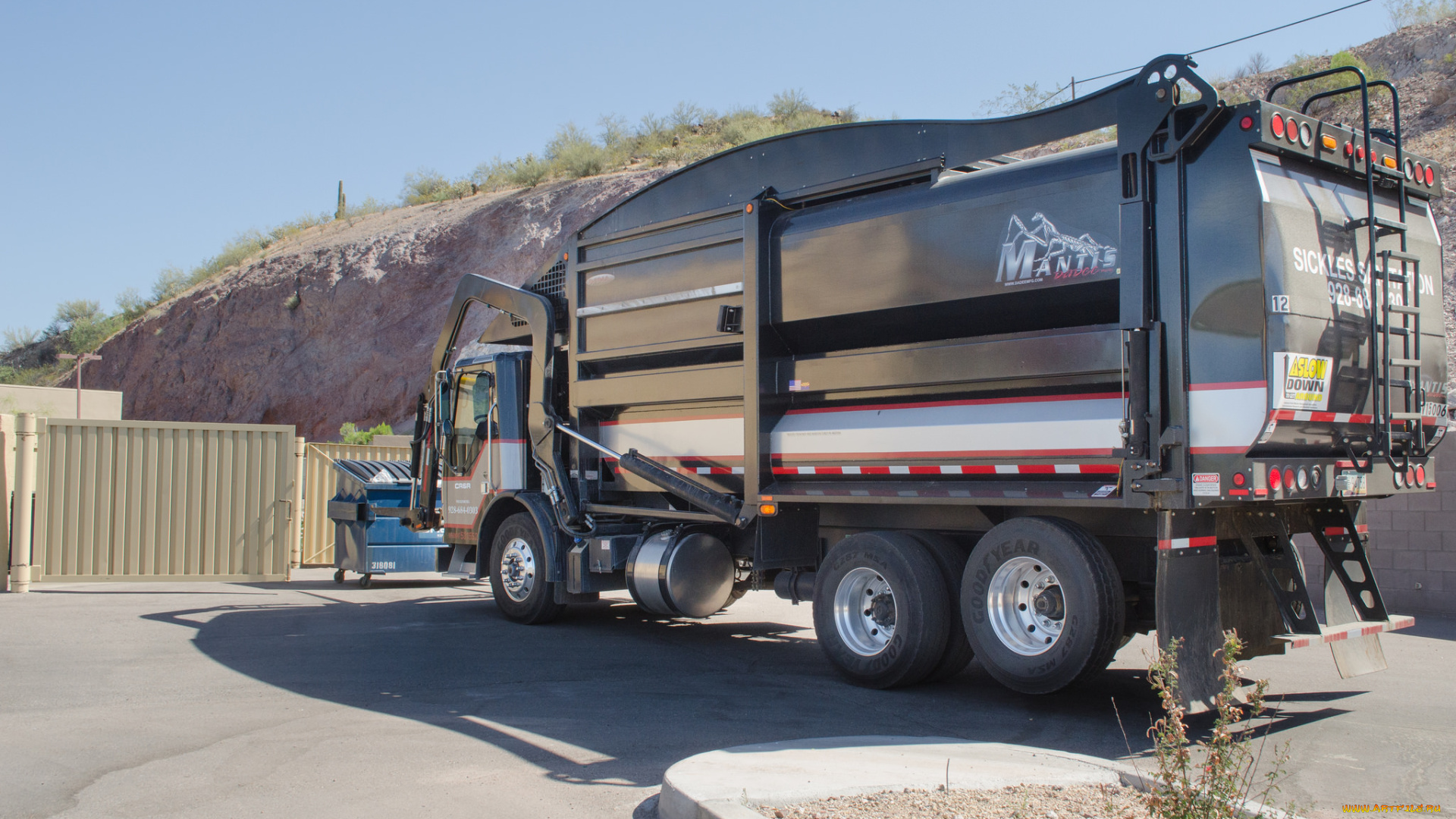 автомобили, мусоровозы, мусорщик