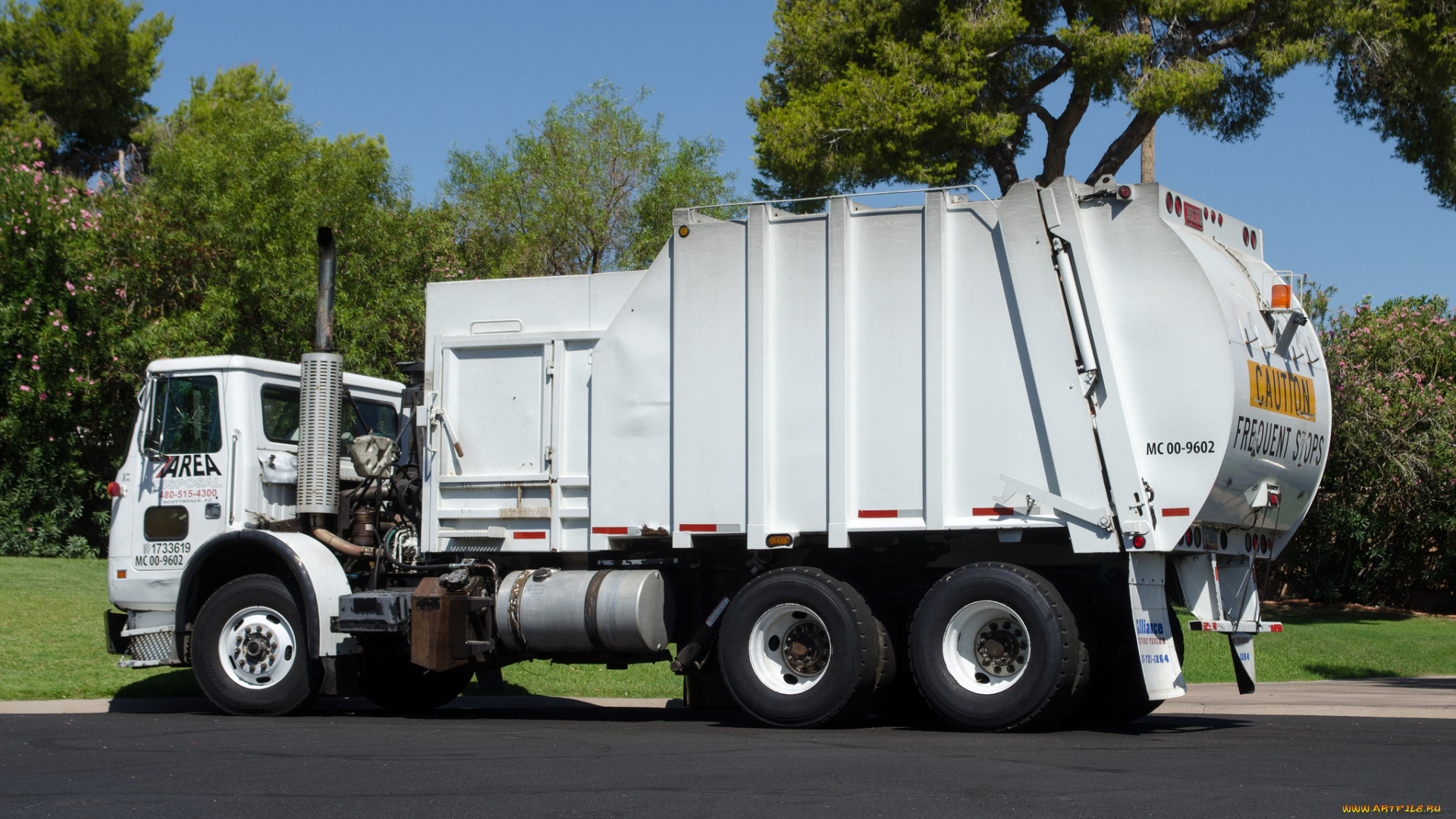 автомобили, мусоровозы, мусорщик