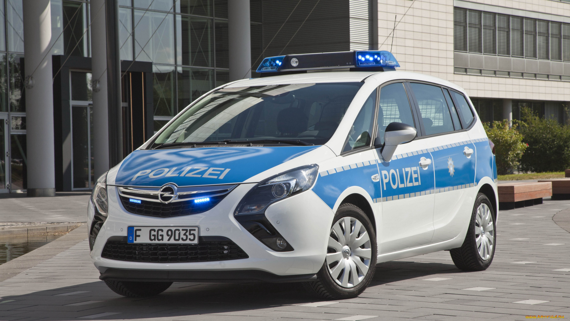 автомобили, полиция, c, polizei, zafira, tourer, opel