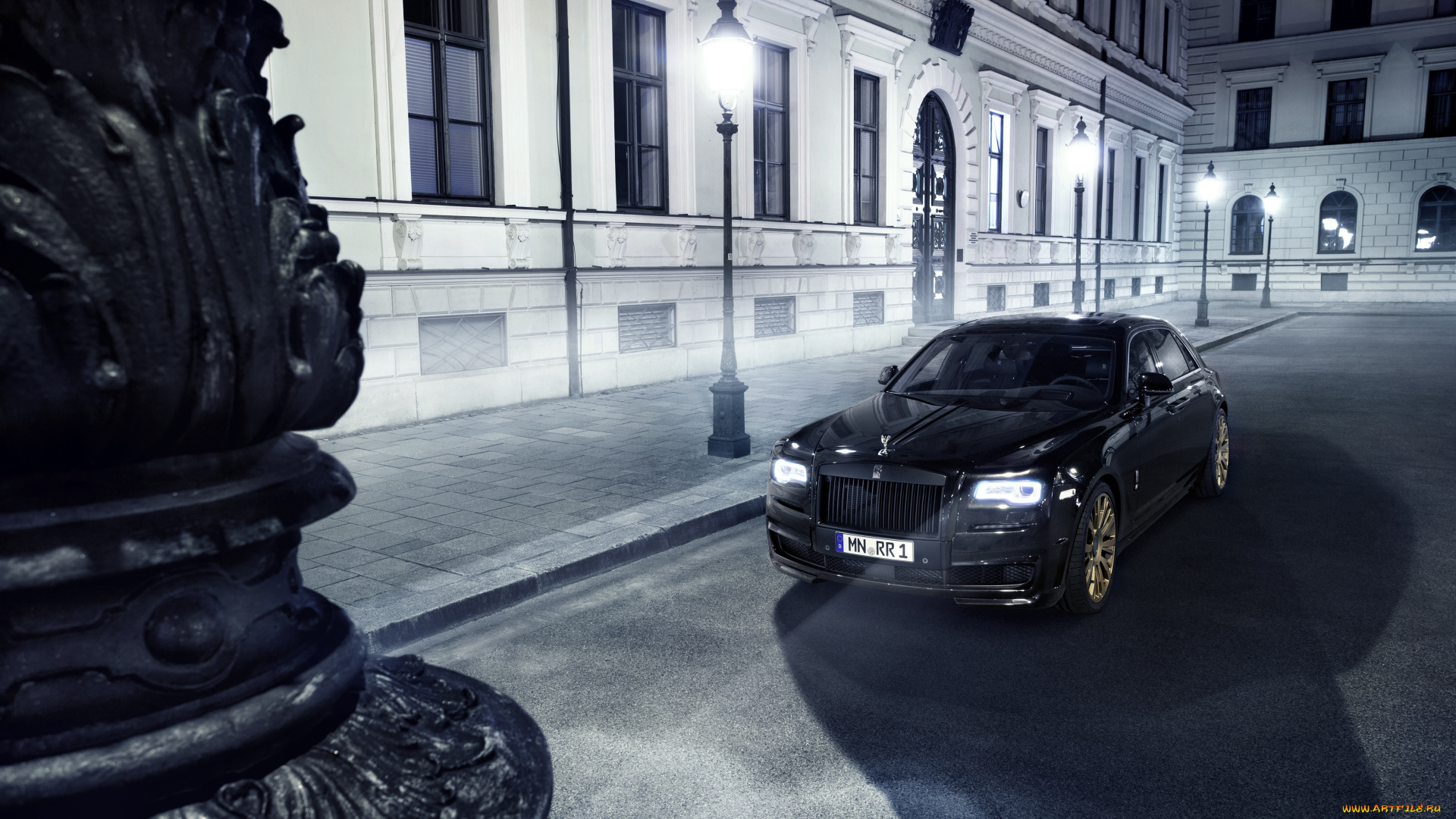 автомобили, rolls-royce, spofec, black, one, 2015г, темный