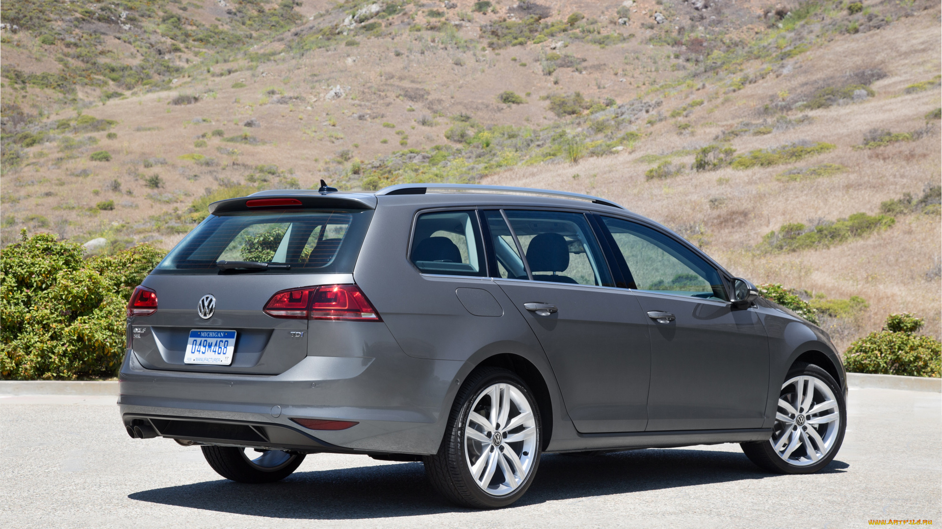 автомобили, volkswagen, 2016г, темный, typ, 5g, us-spec, sportwagen, tdi, golf