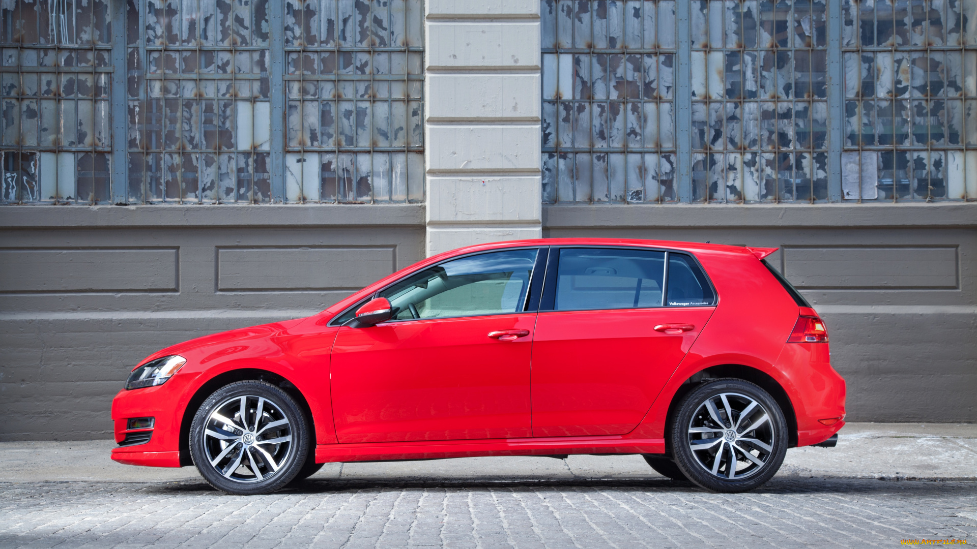 автомобили, volkswagen, 5-door, tsi, golf, 2015г, красный, typ, 5g, us-spec