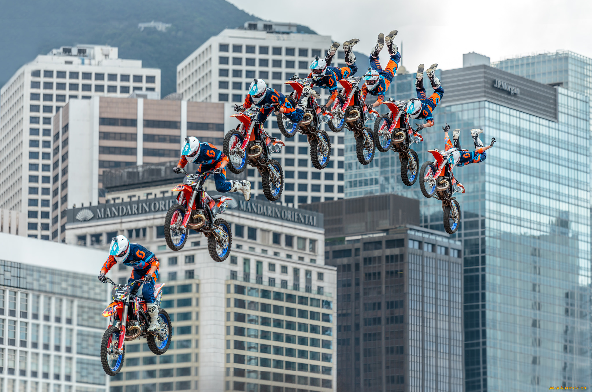 спорт, мотоспорт, байк, гонщик, прыжок