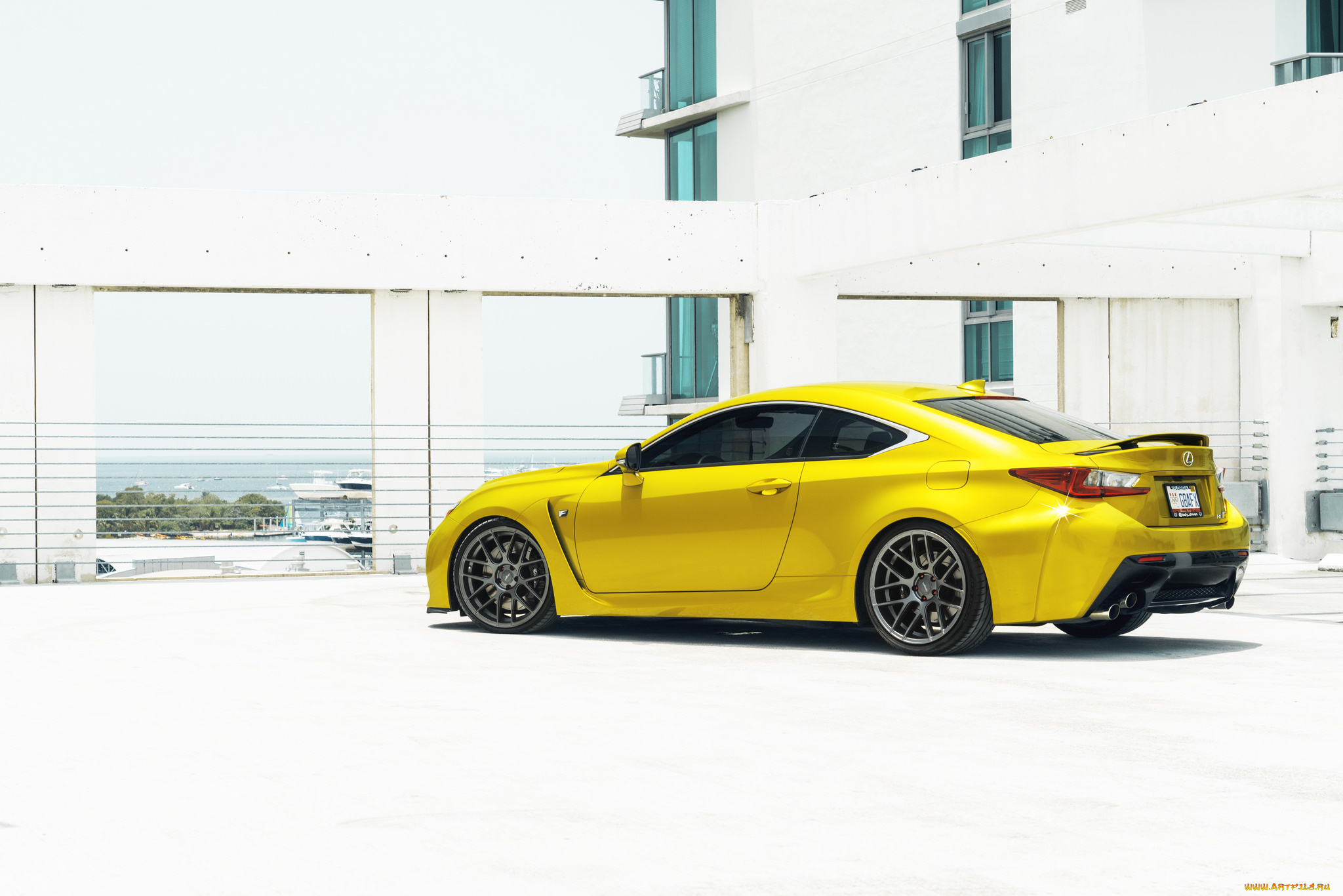 автомобили, lexus, yellow, rcf, жёлтый