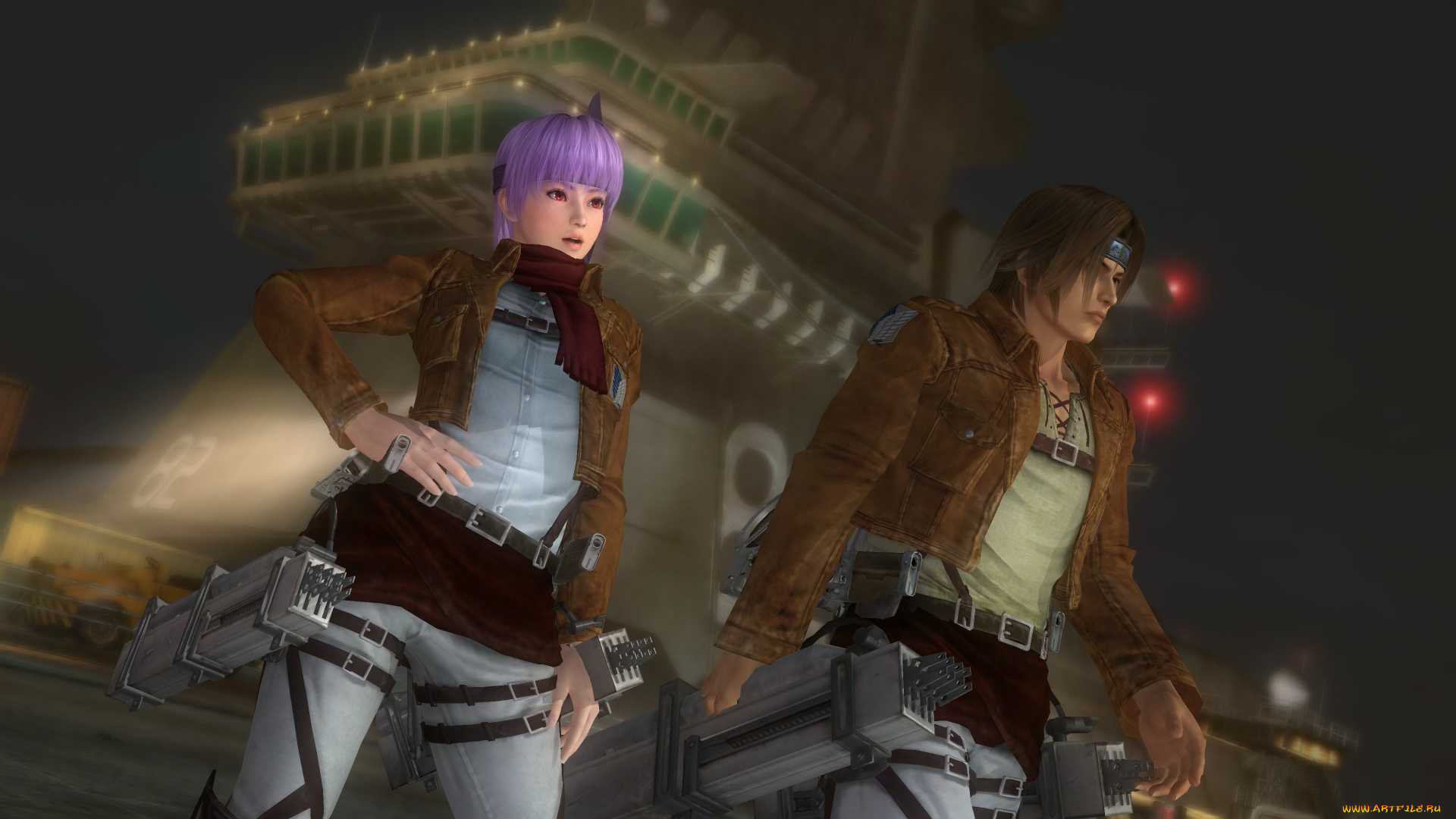 3д, графика, аниме, , anime, девушка, взгляд, фон, парень, поза