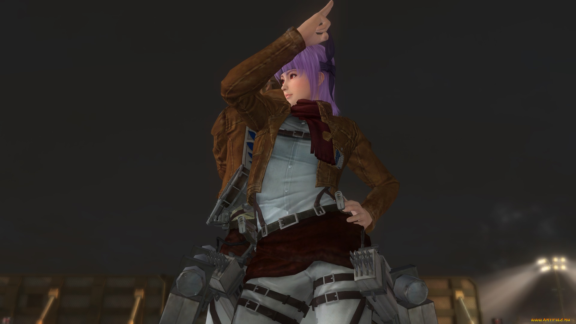 3д, графика, аниме, , anime, девушка, взгляд, фон, парень, поза