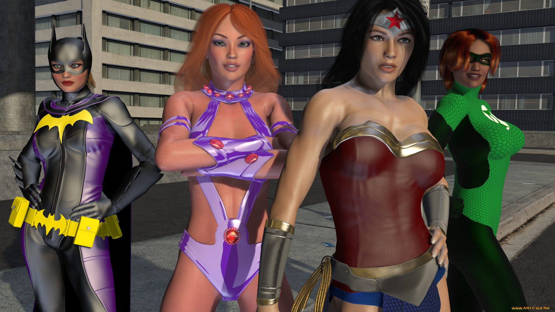 3д, графика, фантазия, , fantasy, девушки, взгляд, фон