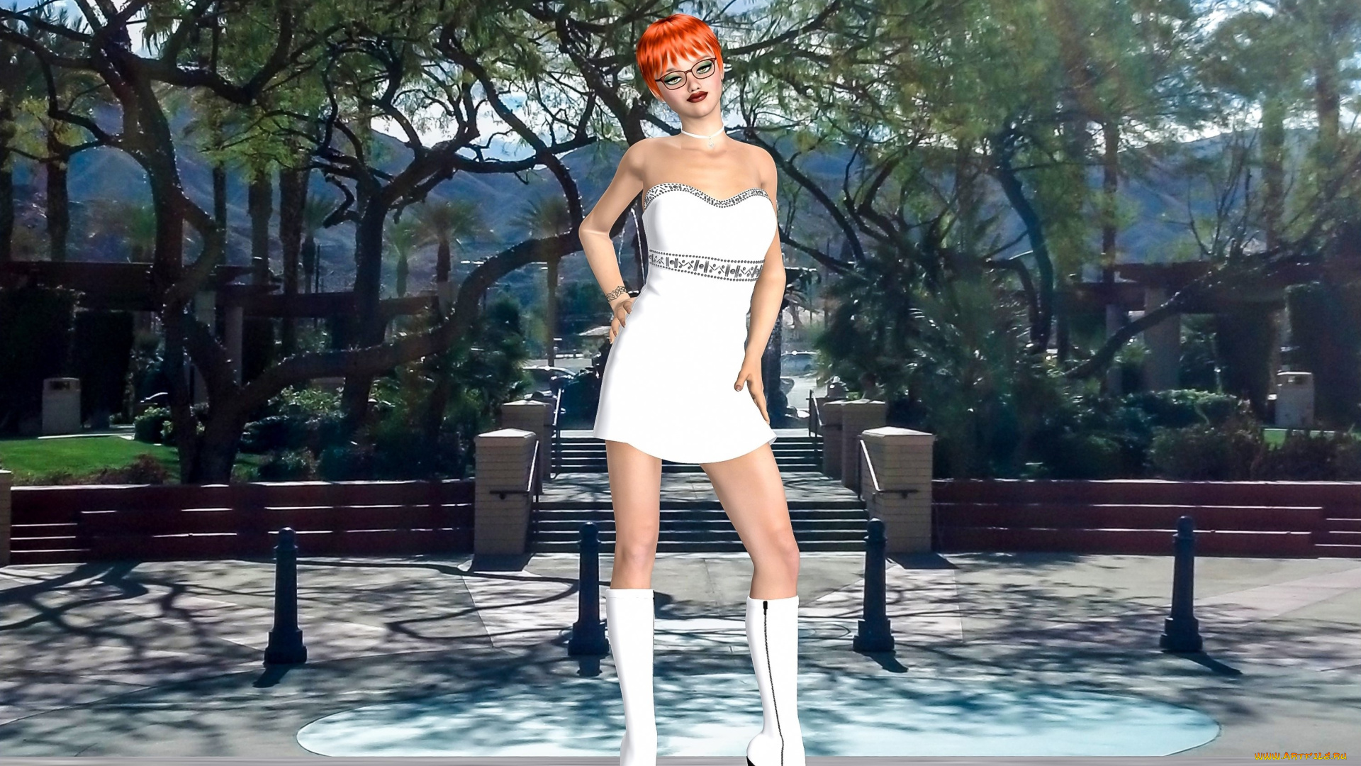 3д, графика, люди, , people, фон, девушка, взгляд