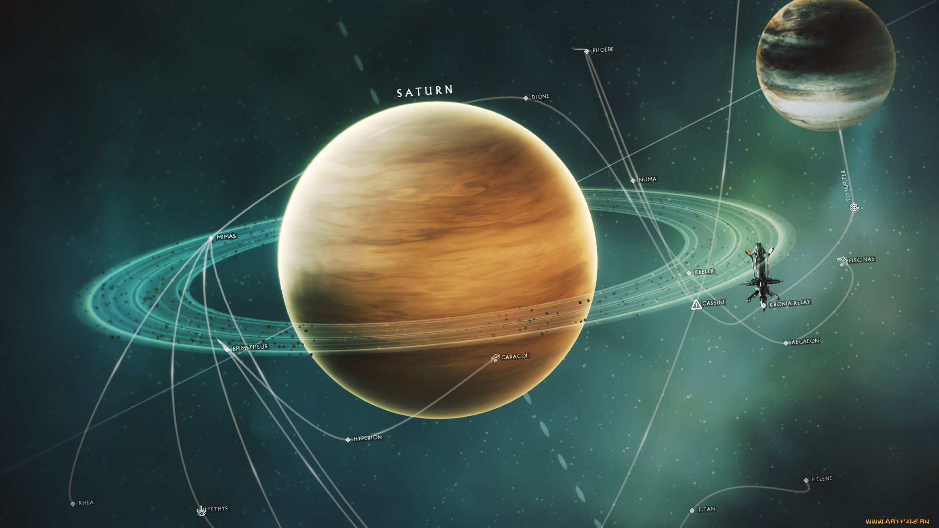 космос, арт, планеты, вселенная, галактика