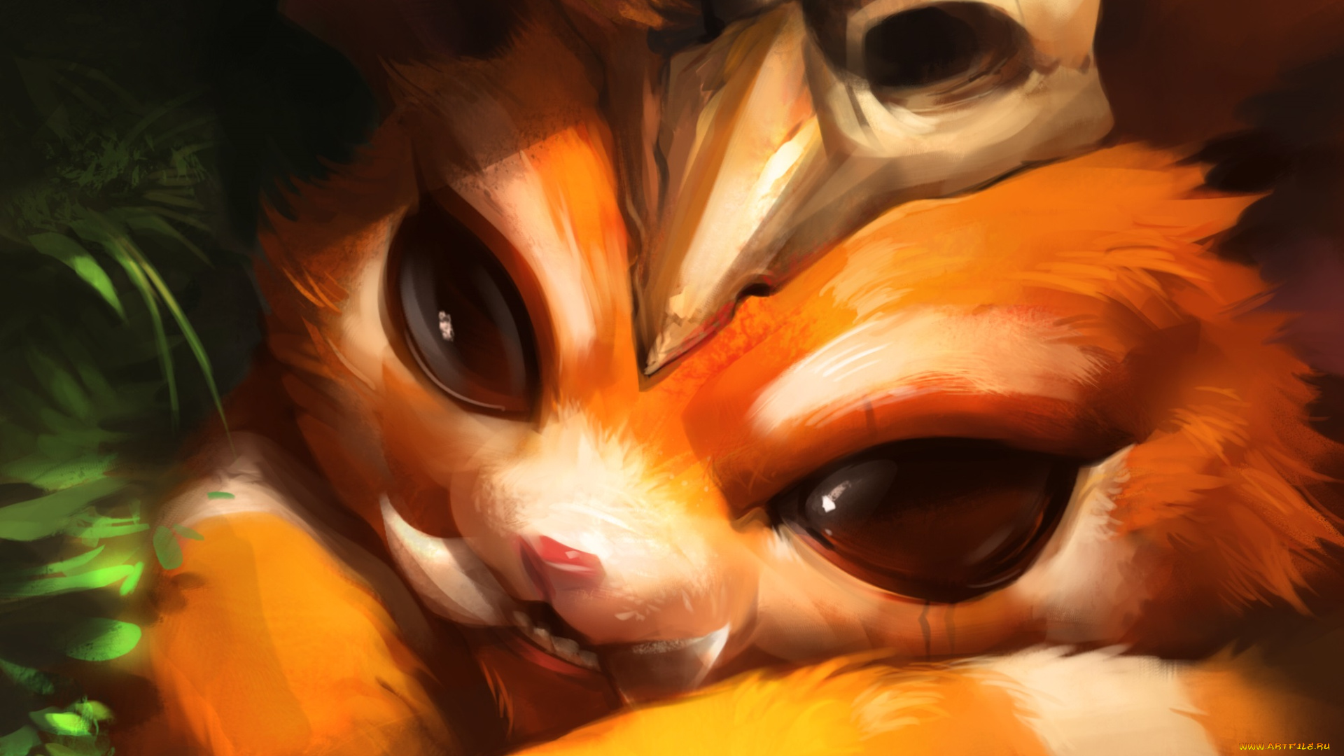 видео, игры, league, of, legends, взгляд, gnar