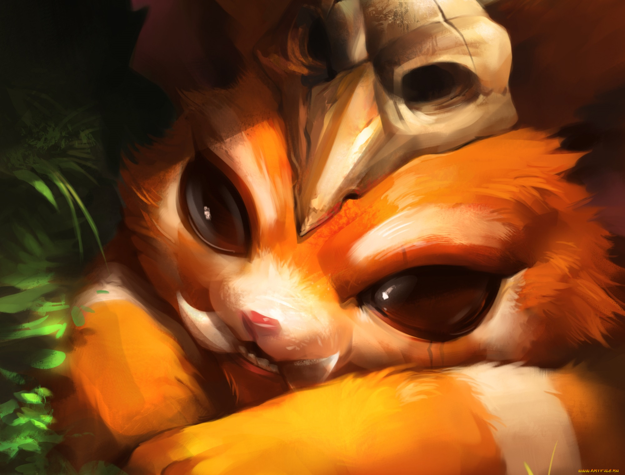 видео, игры, league, of, legends, взгляд, gnar