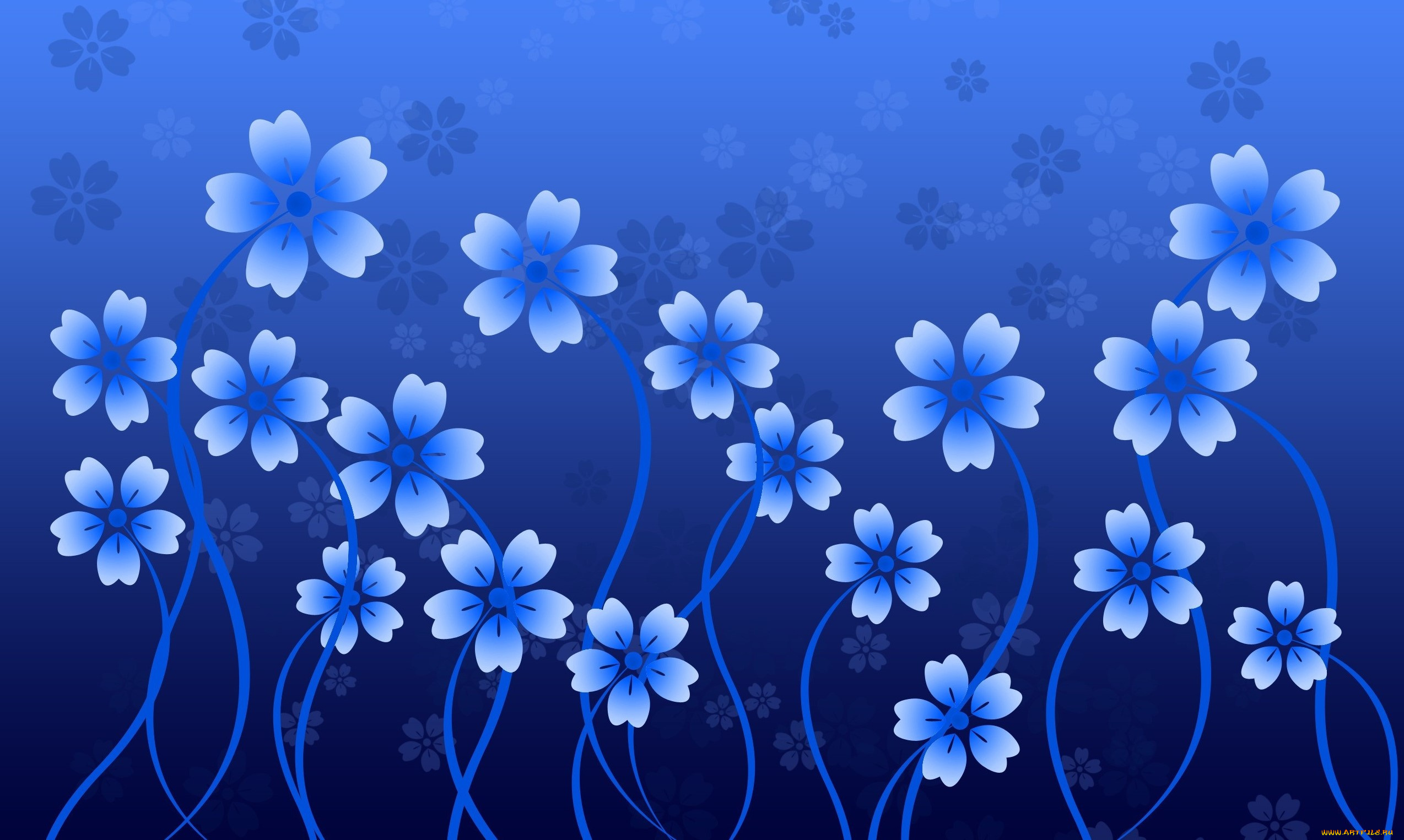 векторная, графика, цветы, , flowers, фон, лепестки