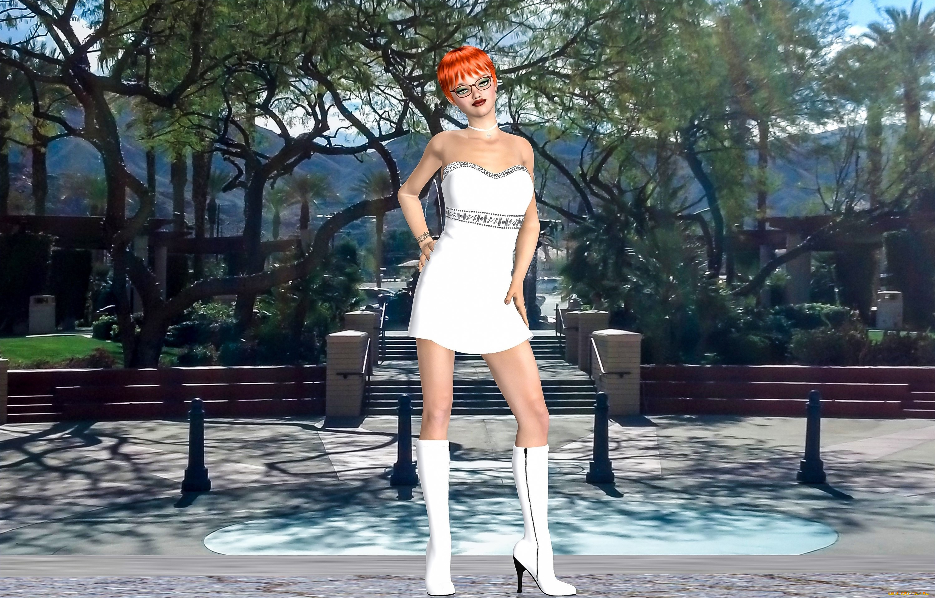 3д, графика, люди, , people, фон, девушка, взгляд