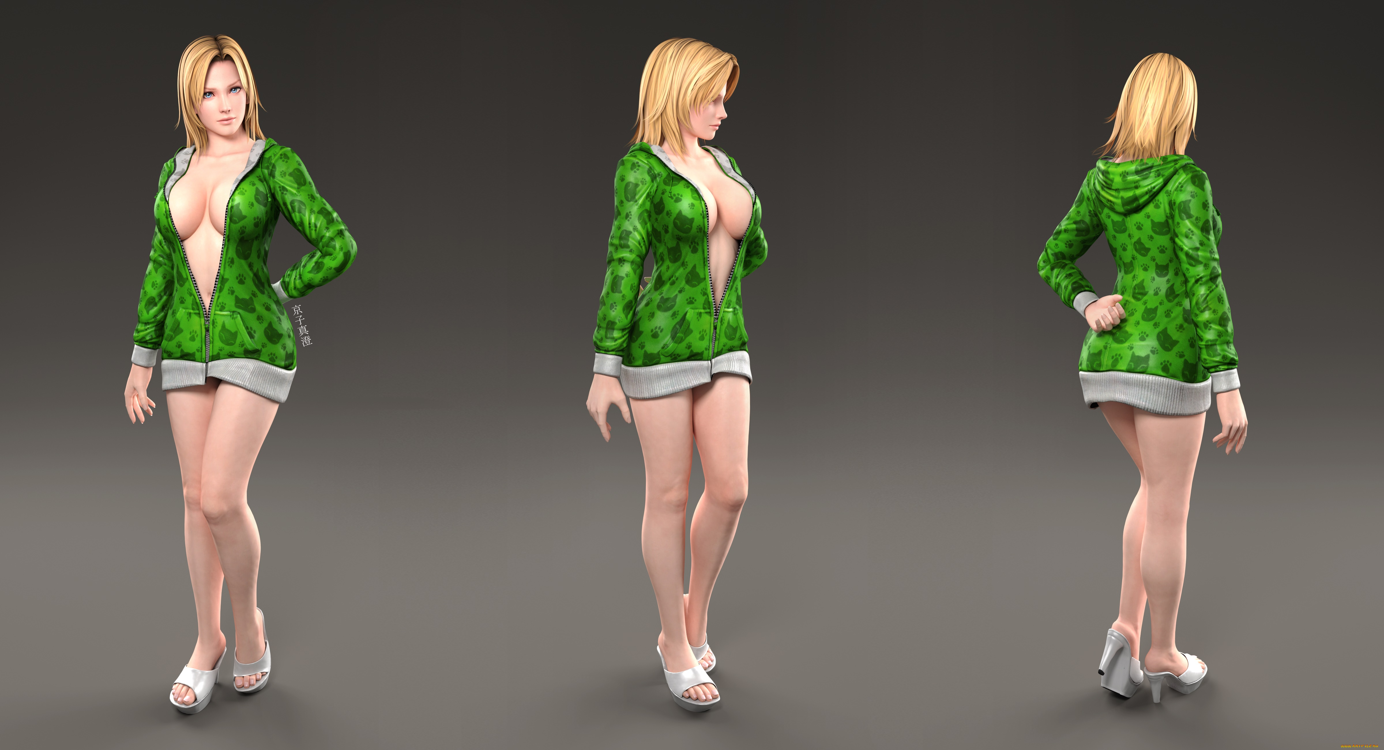 3д, графика, люди, , people, девушка, взгляд, фон