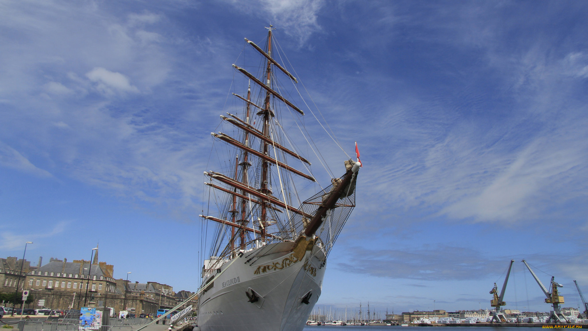 корабли, парусники, мачты, паруса