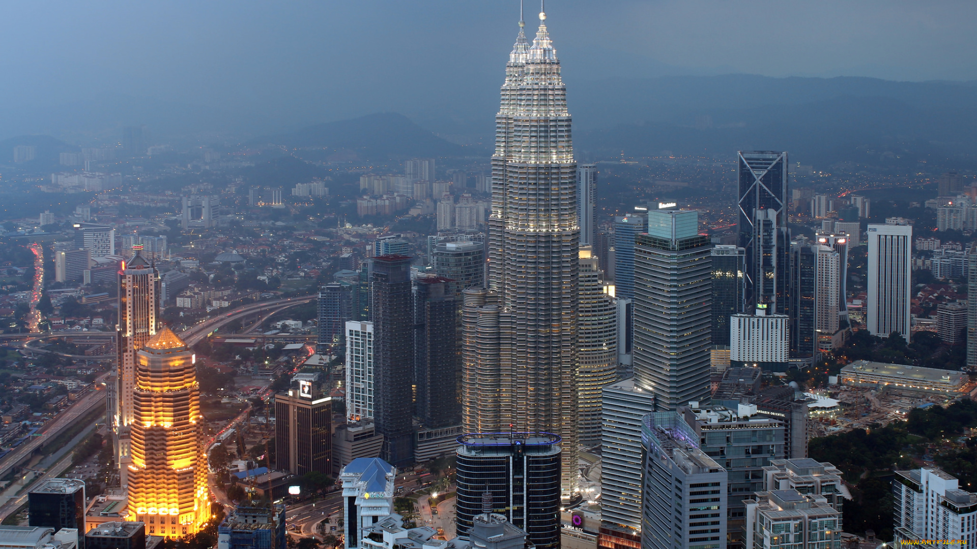 kuala, lumpur, города, куала-лумпур, , малайзия, панорама, небоскребы