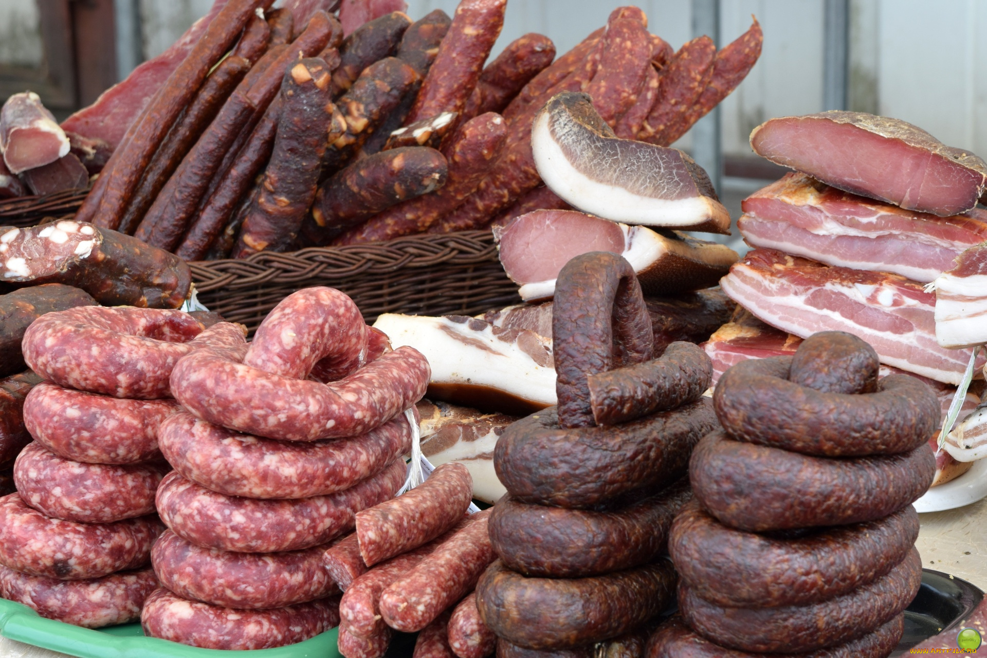 еда, колбасные, изделия, колбаса