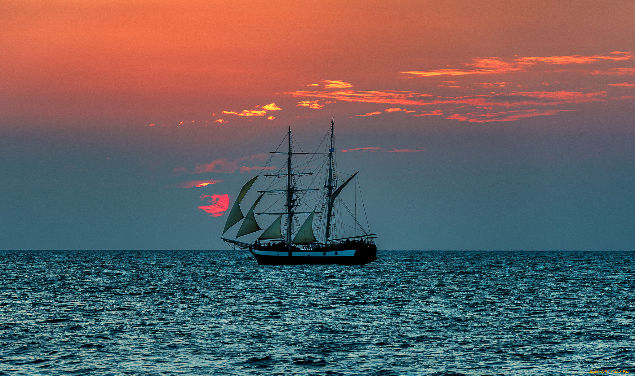 корабли, парусники, мачты, паруса