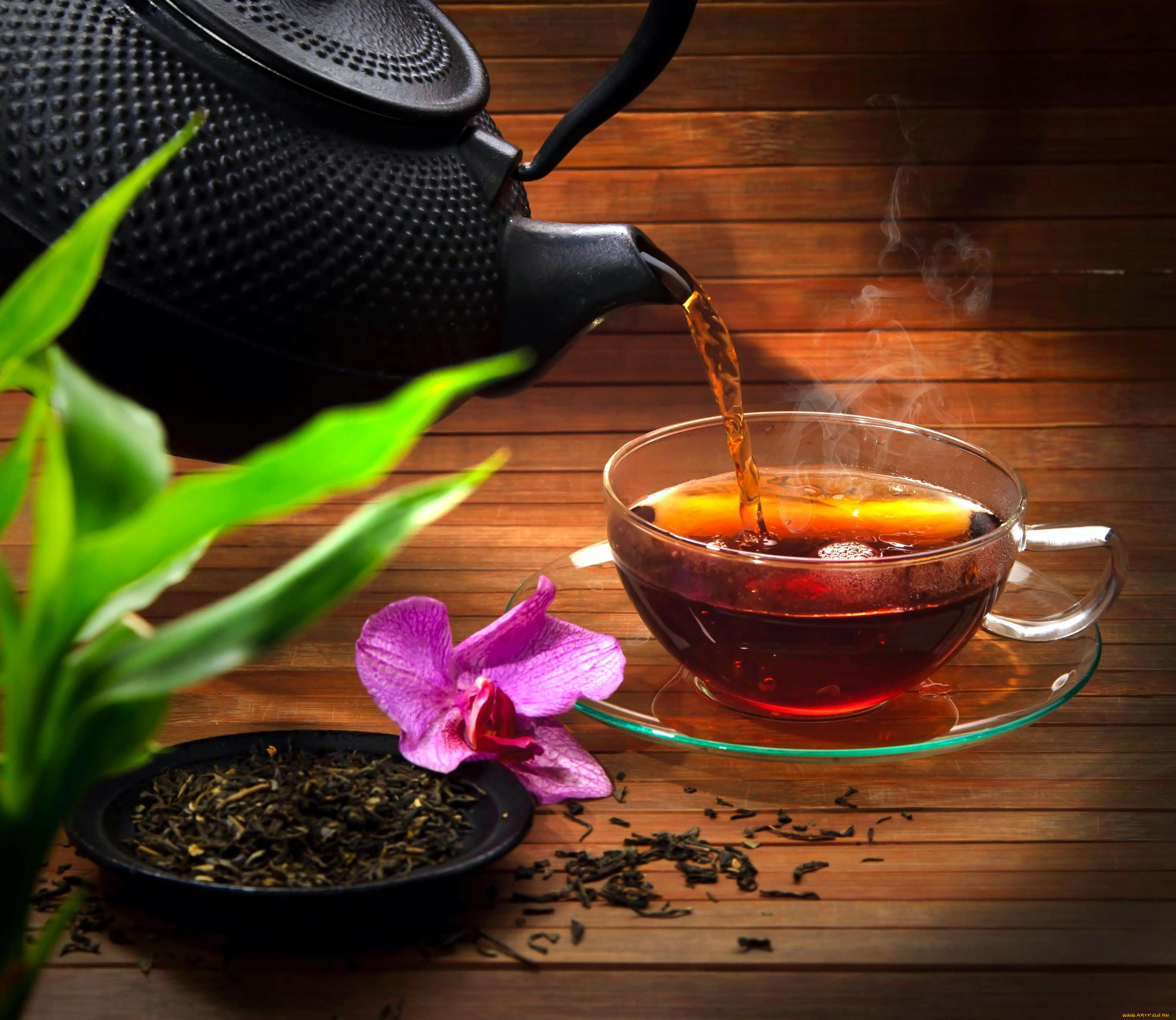 еда, напитки, , Чай, струя, пар, заварка, чашка, чай, чайник