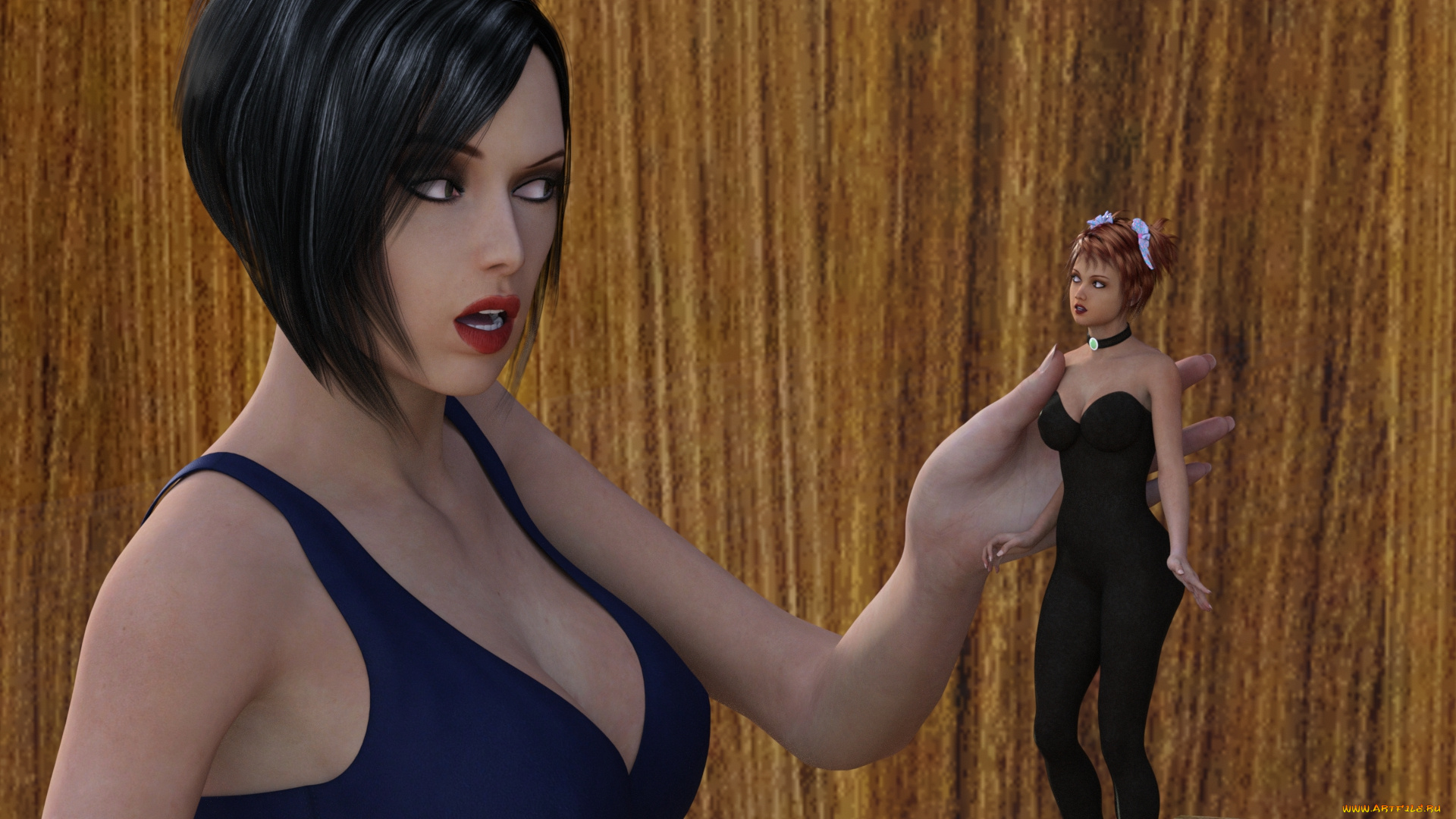 3д, графика, фантазия, , fantasy, фон, взгляд, девушка