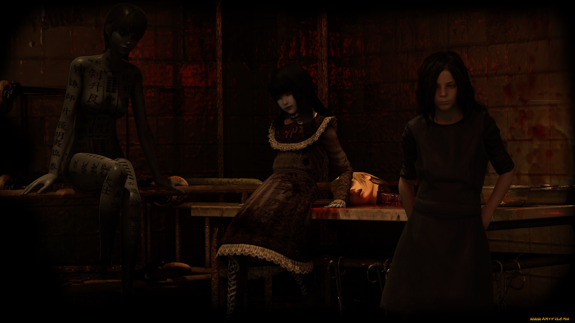 3д, графика, фантазия, , fantasy, фон, взгляд, девушки