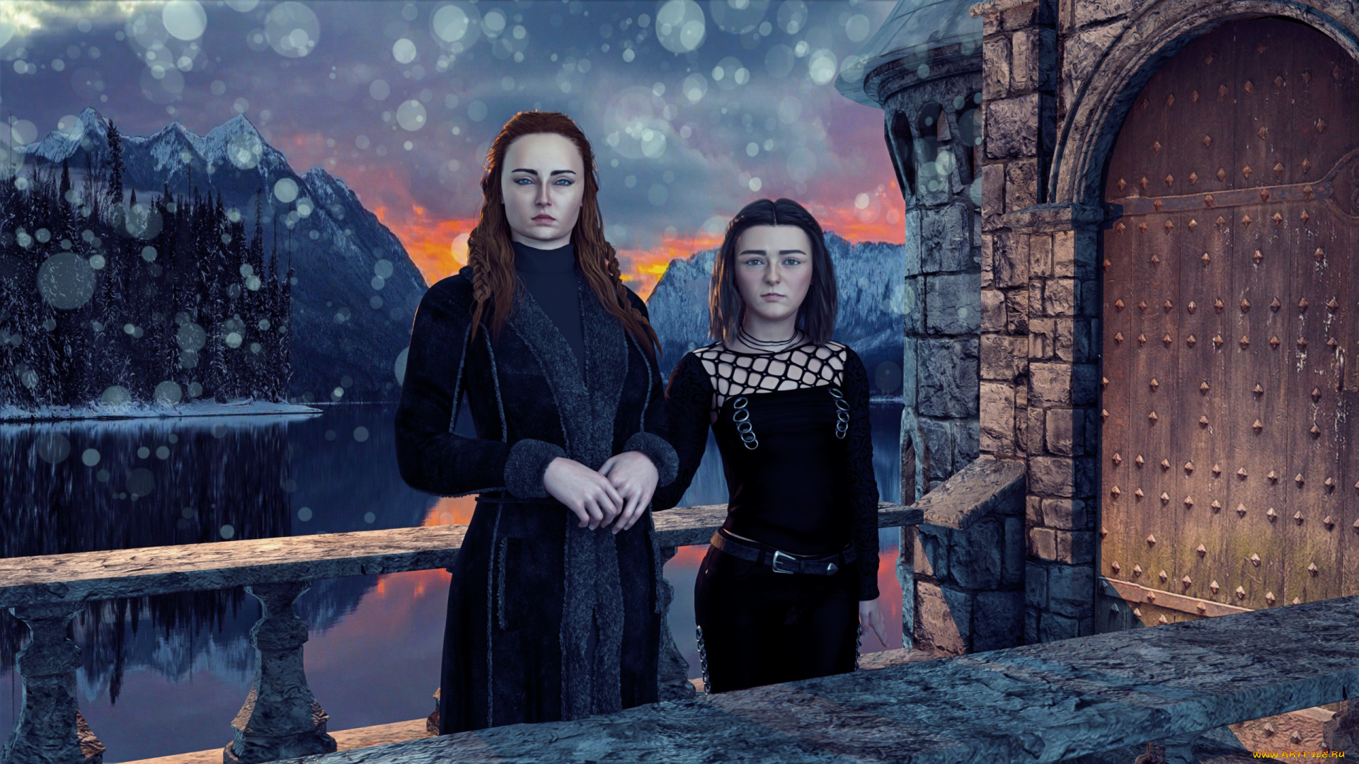 3д, графика, люди, , people, фон, взгляд, девушки