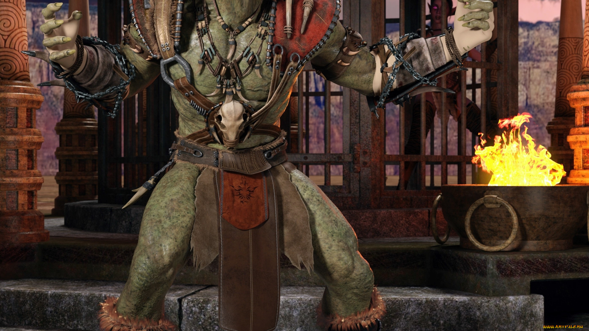 3д, графика, существа, , creatures, демон