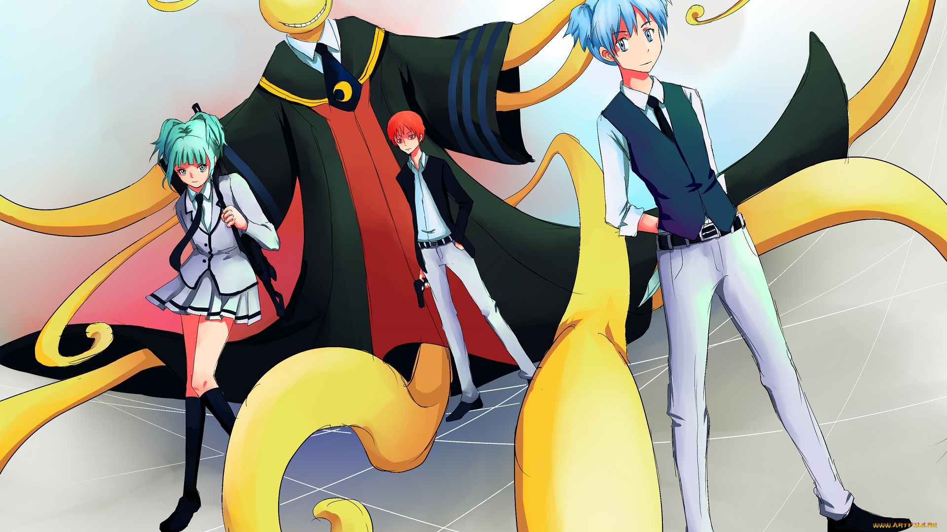 аниме, ansatsu, kyoushitsu, класс, убийц