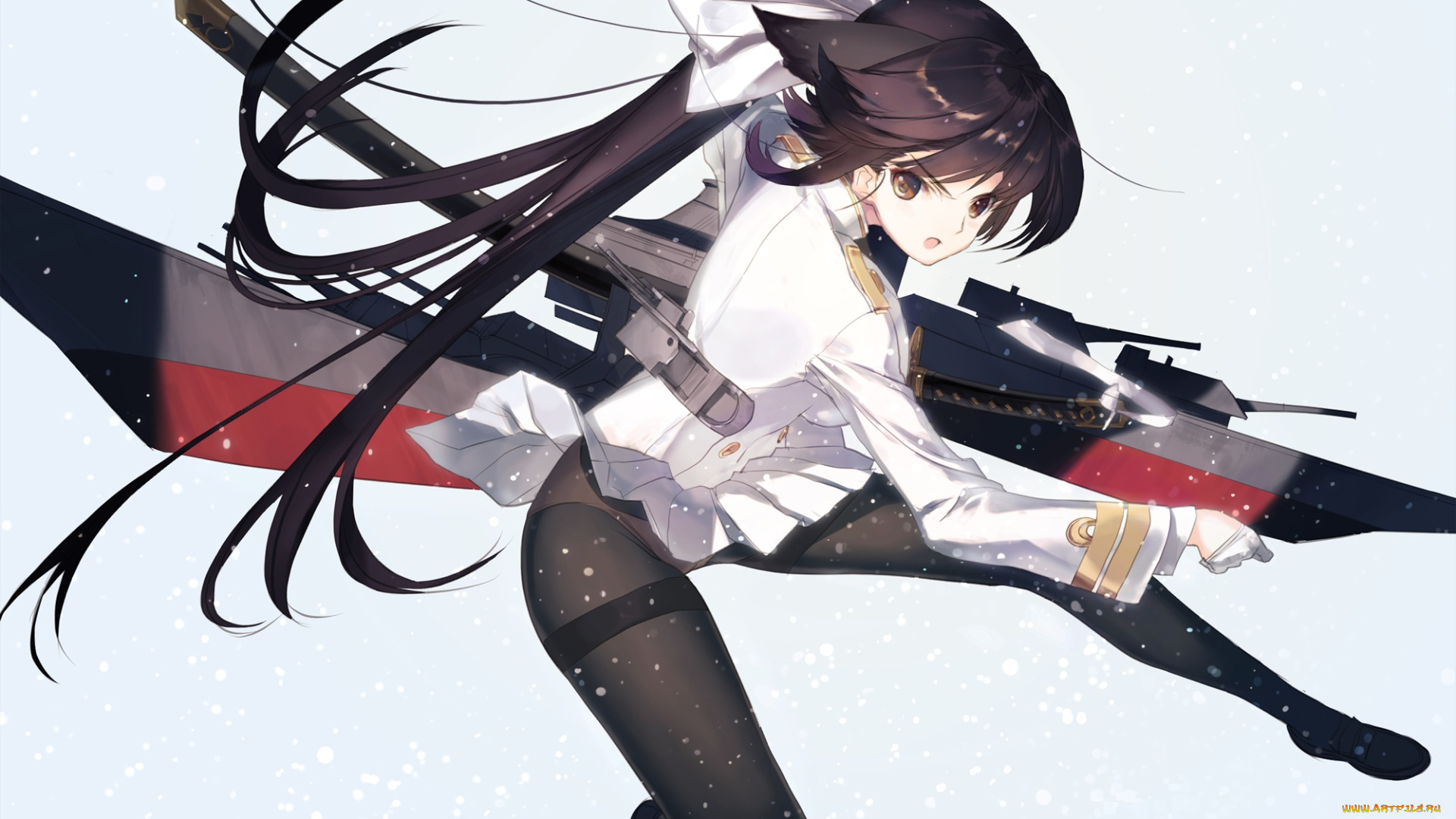 аниме, azur, lane, девушка