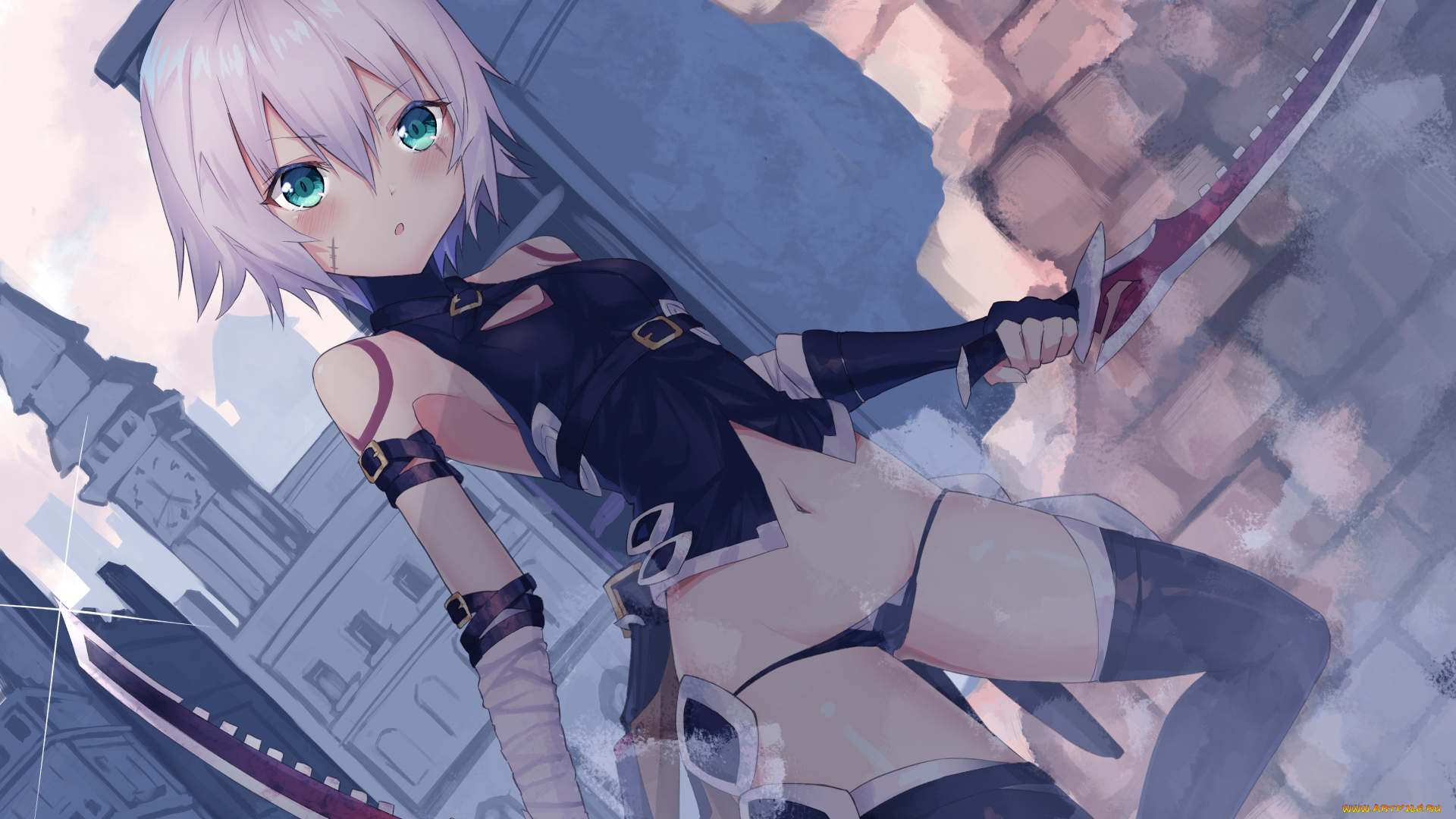 аниме, fate, stay, night, девушка