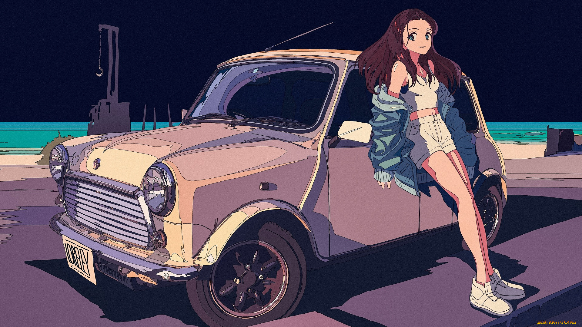 аниме, оружие, , техника, , технологии, девушка