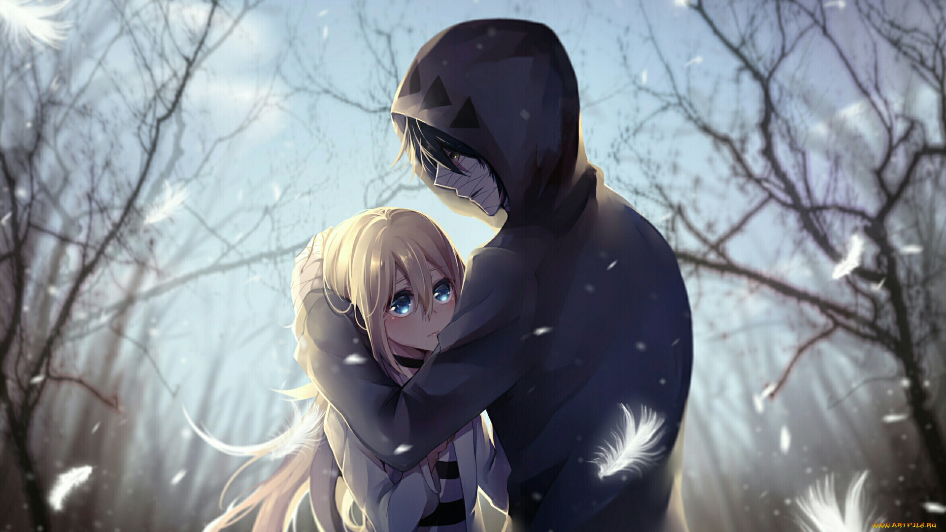 аниме, satsuriku, no, tenshi, ангел, кровопролития