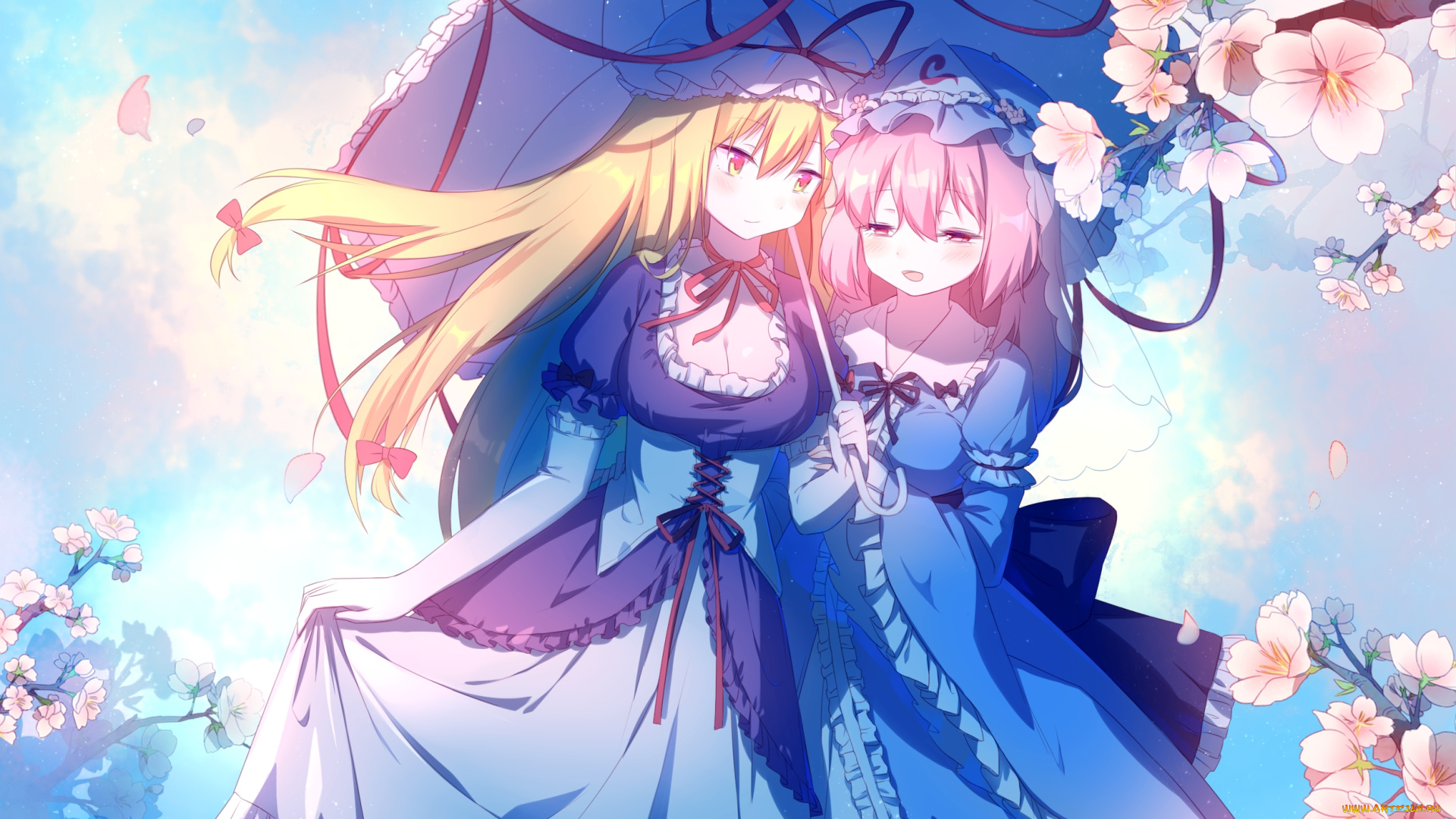 аниме, touhou, девушки