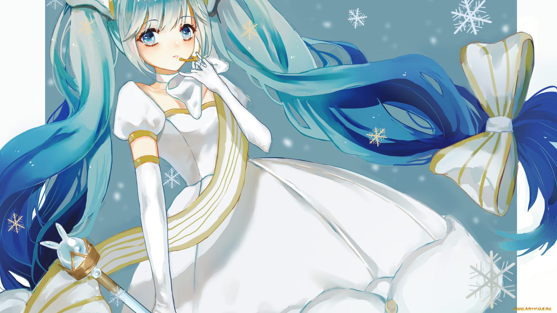 аниме, vocaloid, девушка