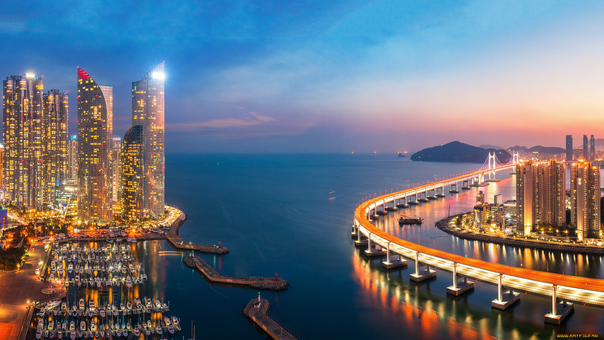 busan, city, , south, korea, города, -, панорамы, простор