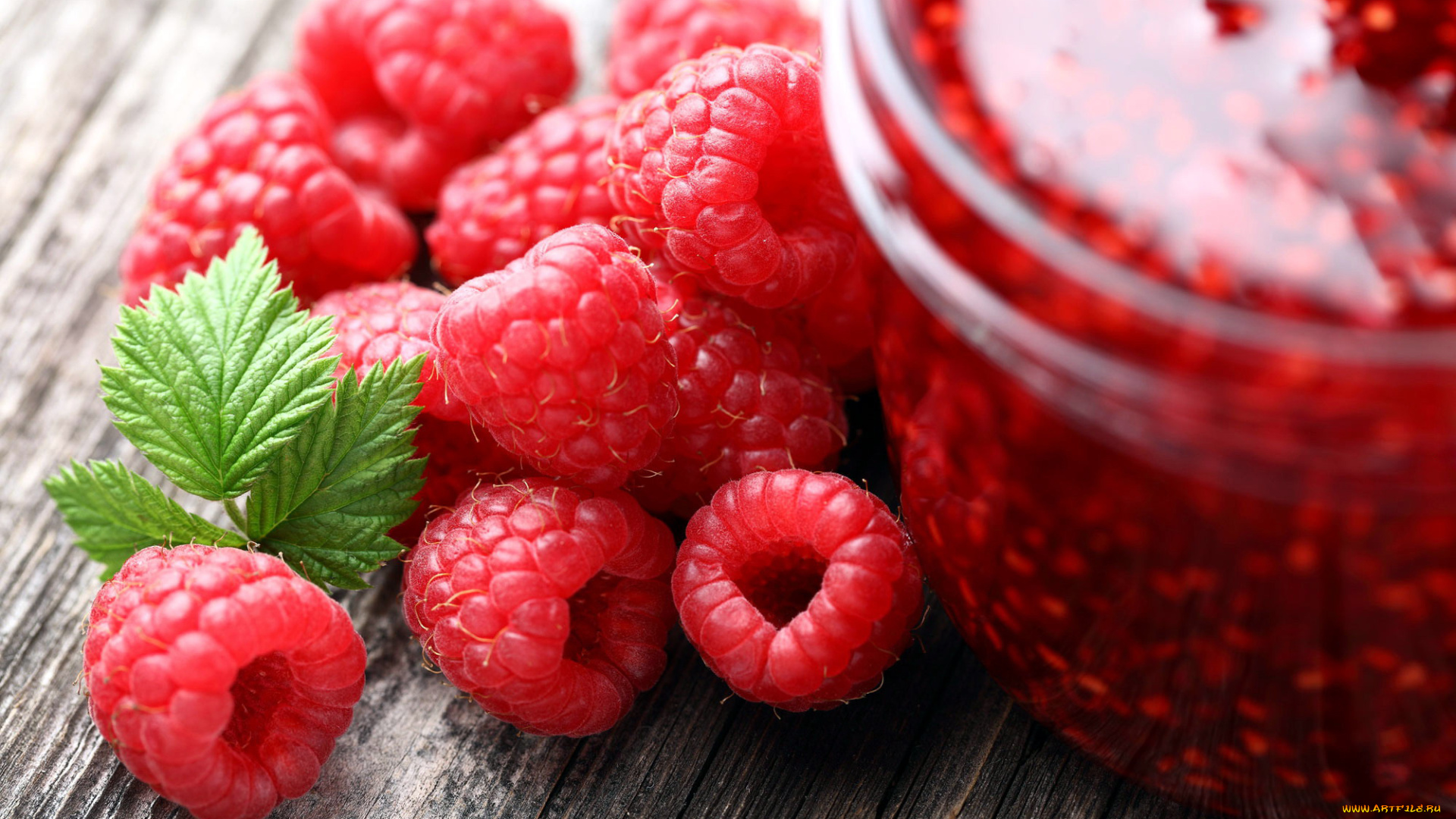 еда, малина, джем, ягоды
