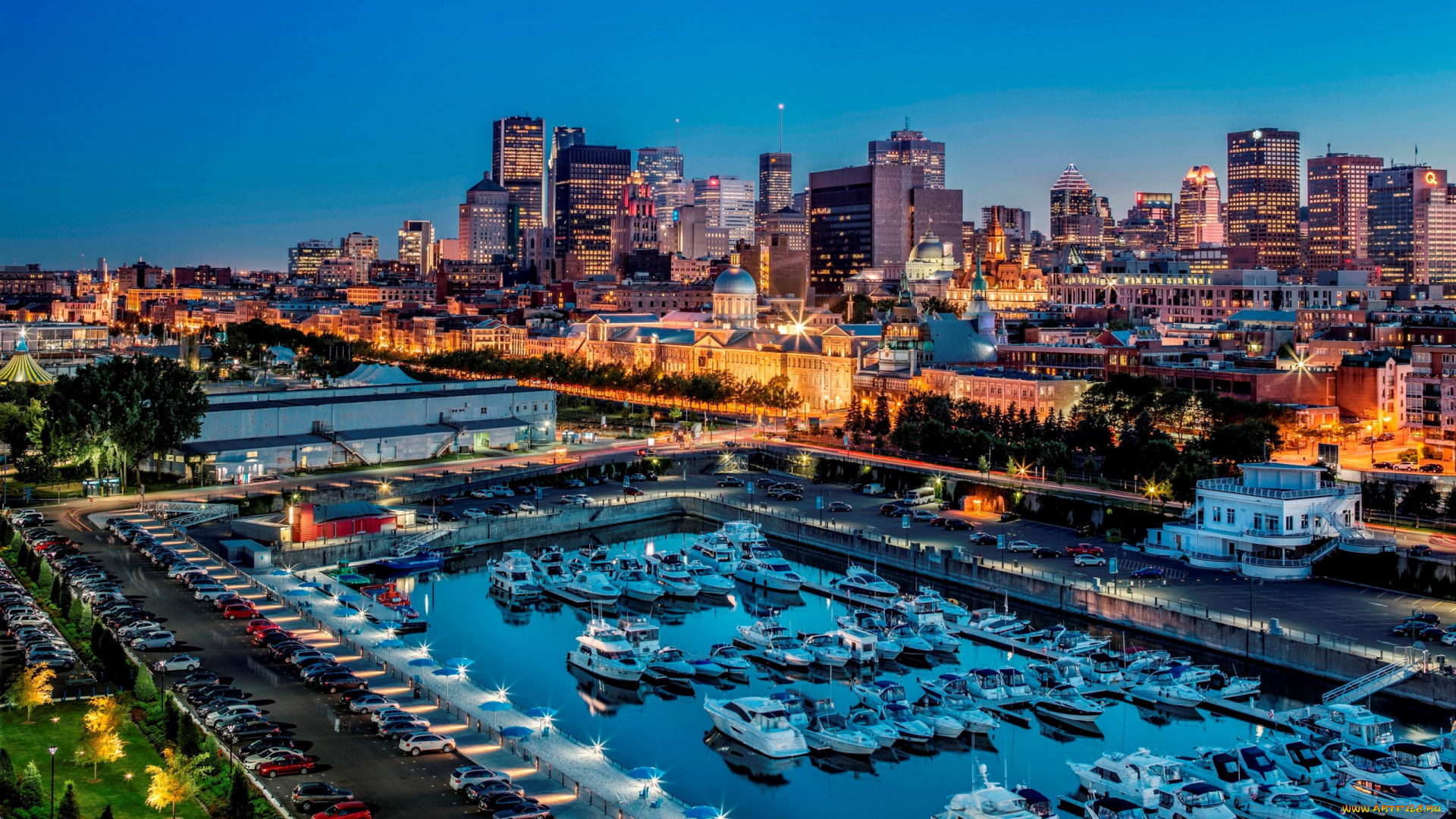 города, монреаль, , канада, яхты, бухта