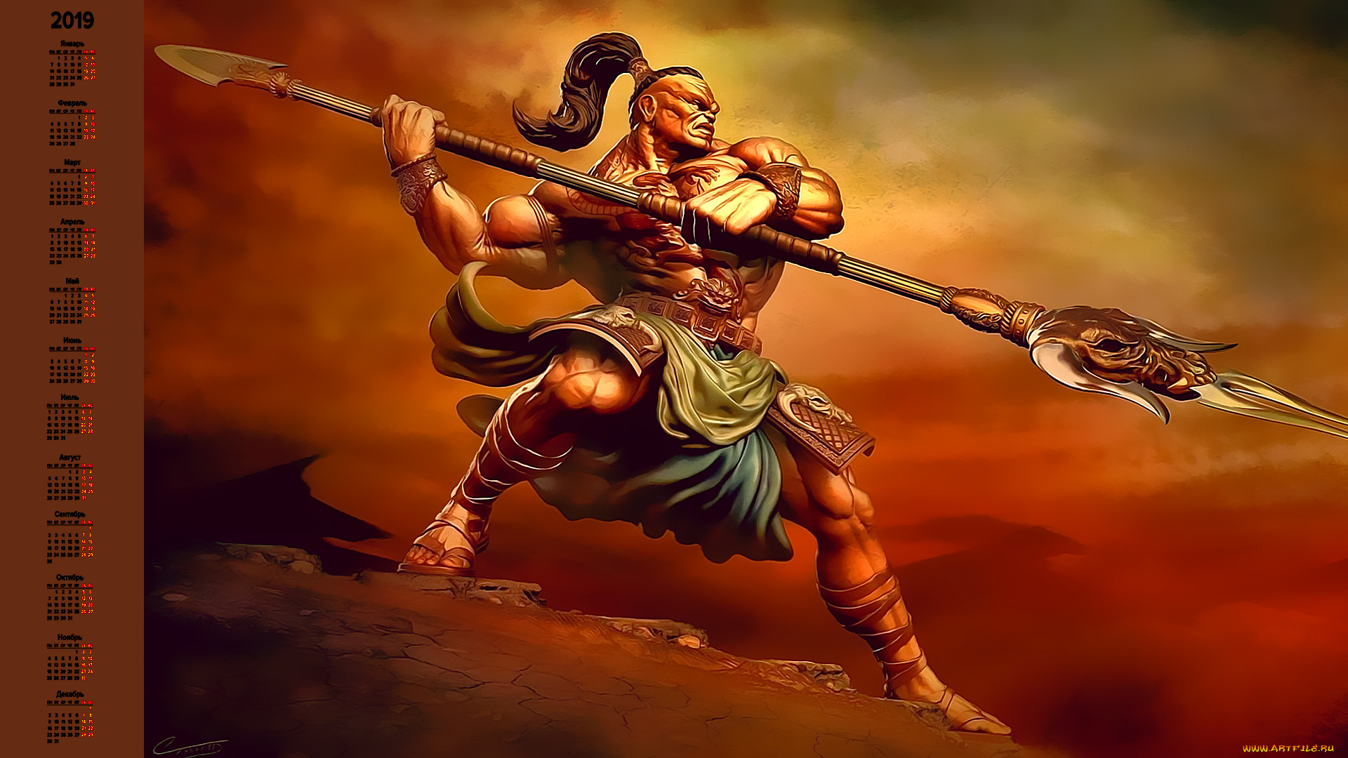 календари, видеоигры, мужчина, оружие, воин
