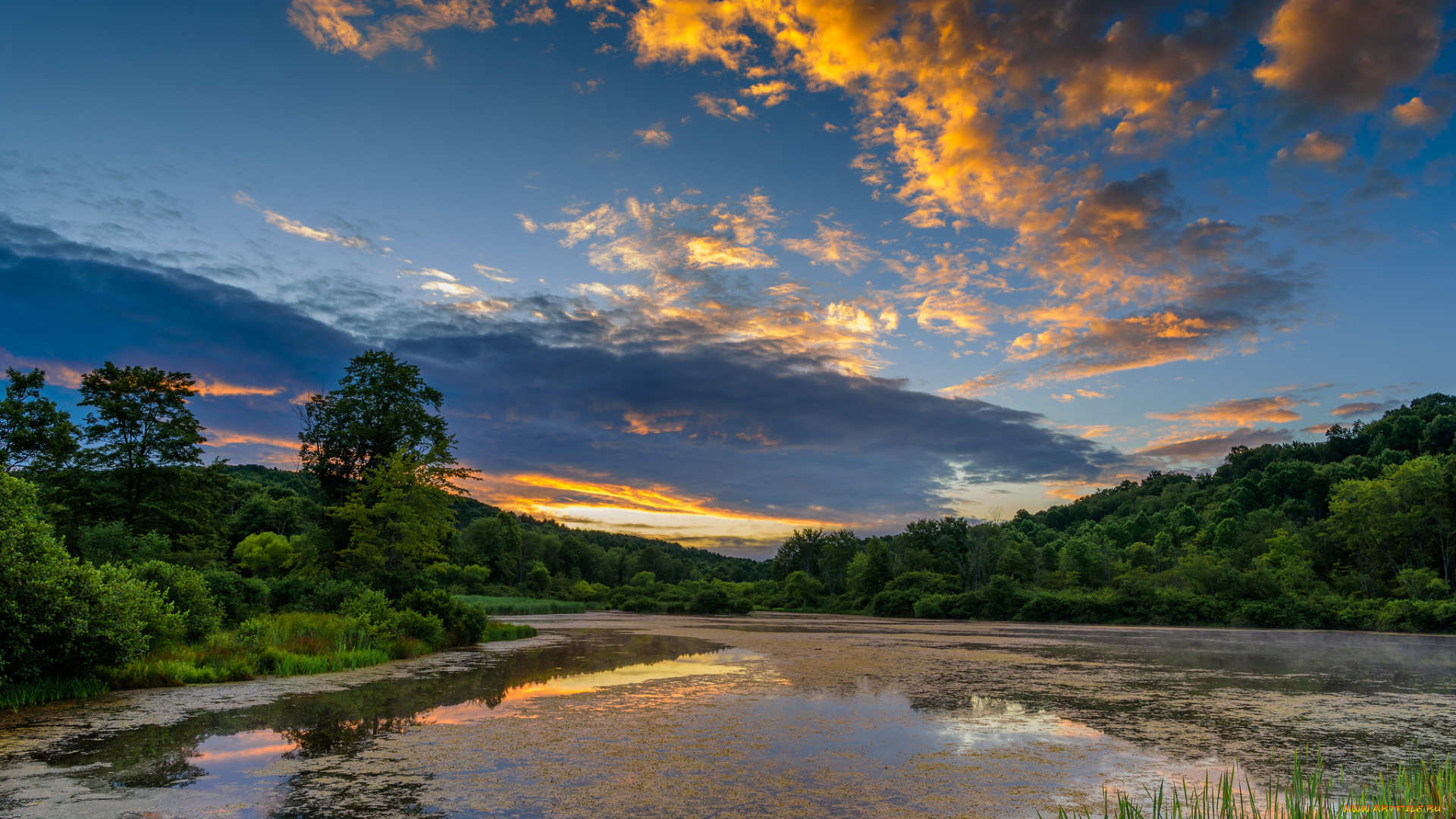 природа, реки, озера, простор