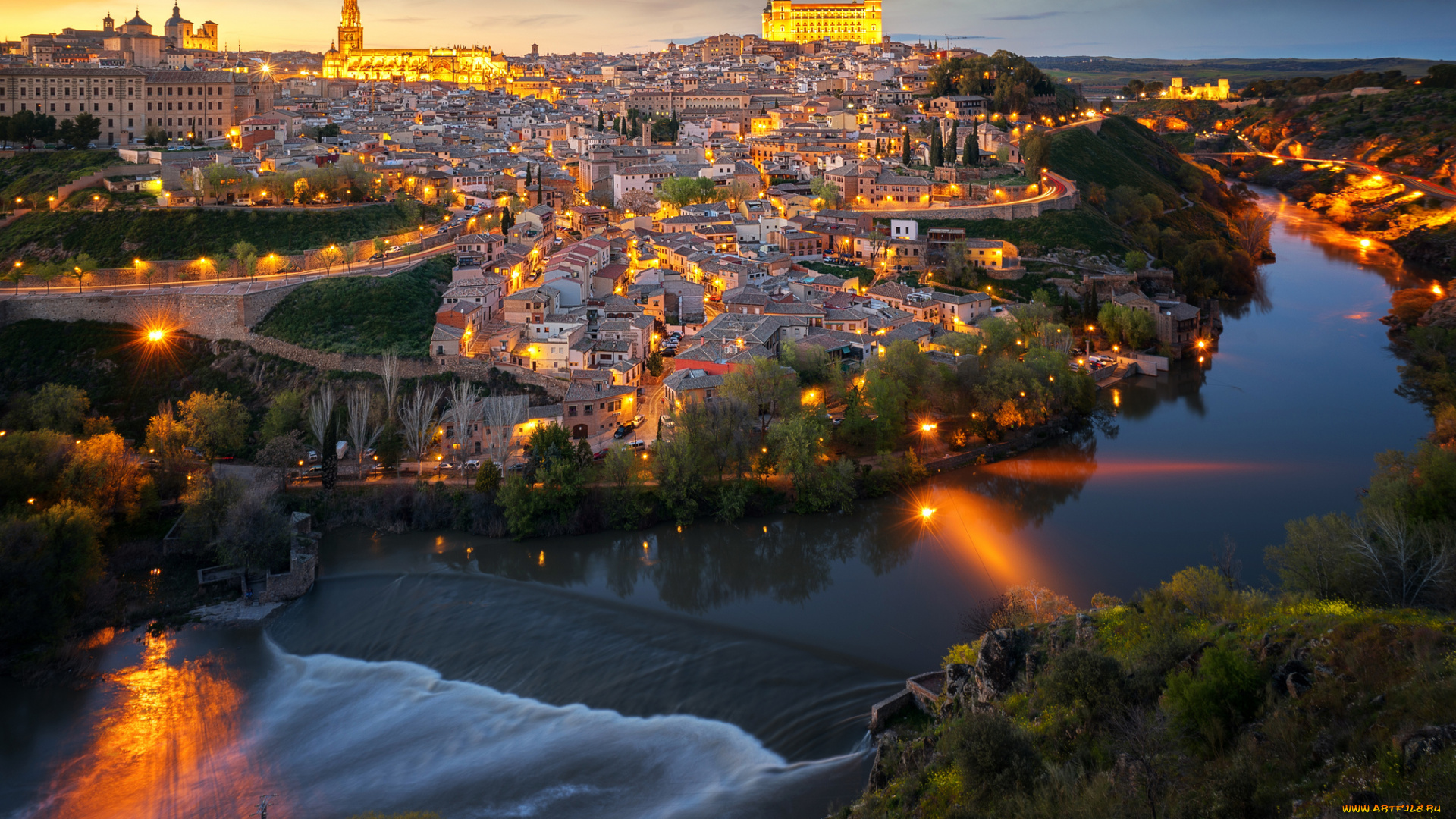 toledo, города, толедо, , испания, простор