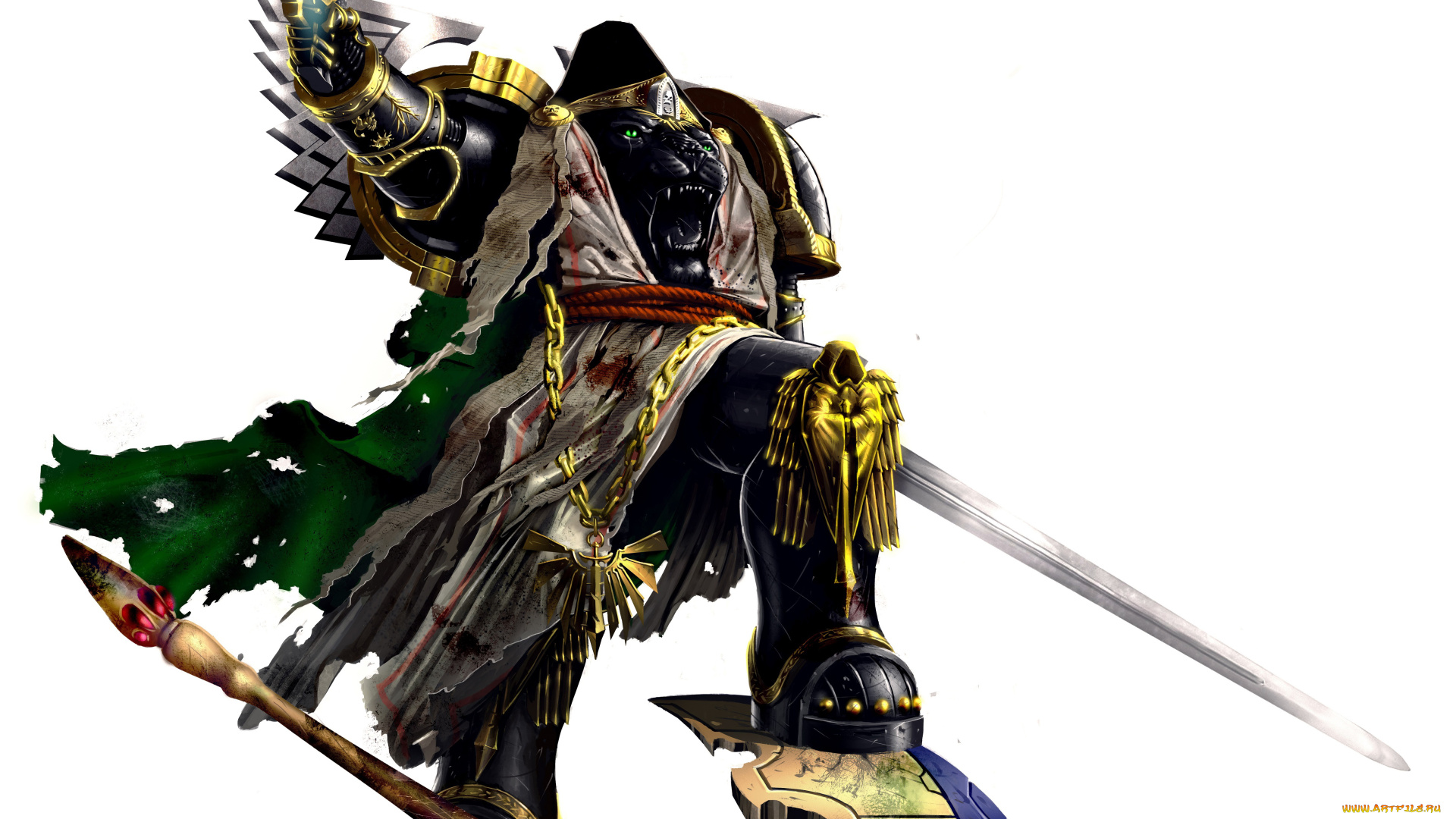 видео, игры, warhammer, 40k, оружие, фон, существо