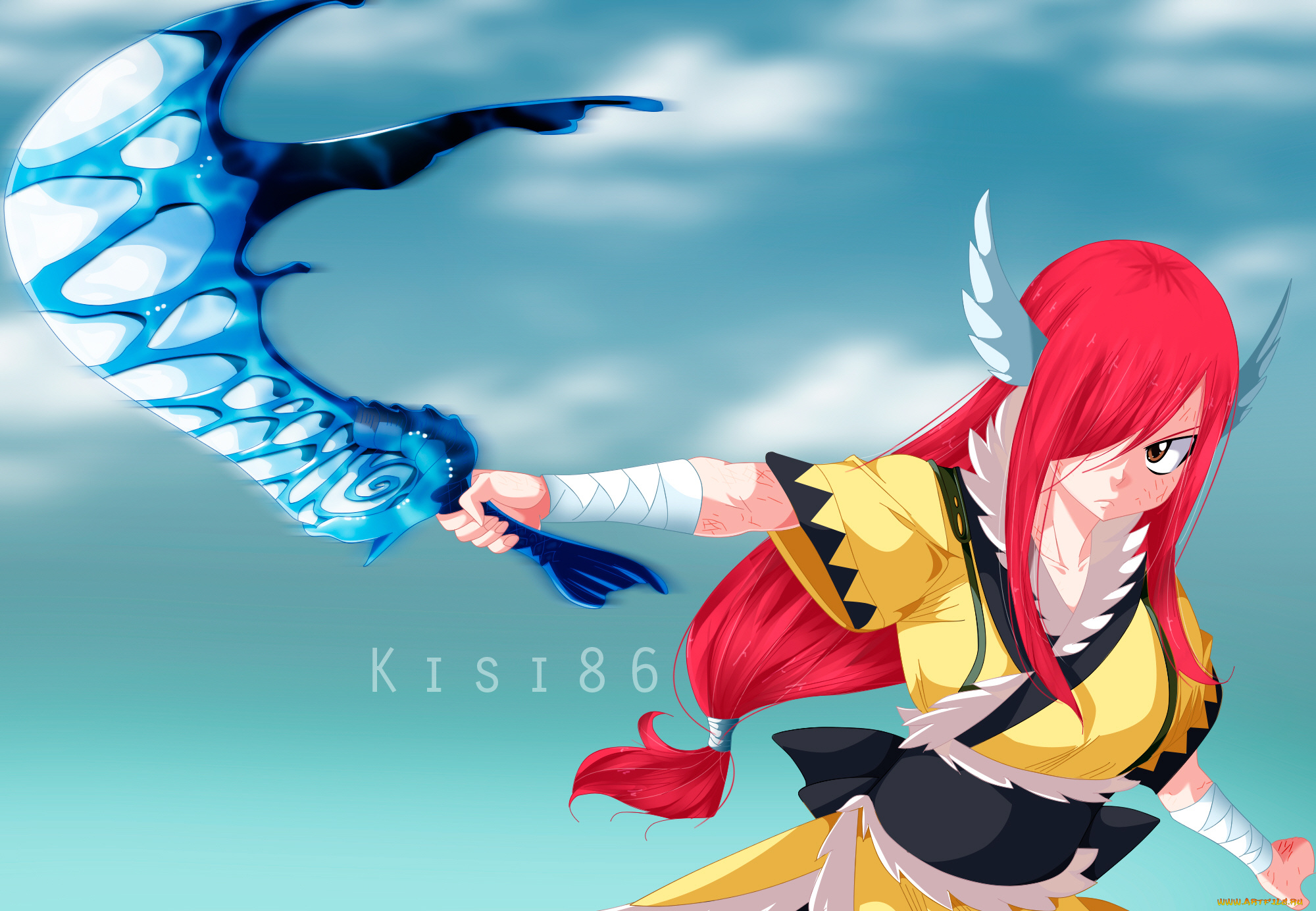 аниме, fairy, tail, эльза