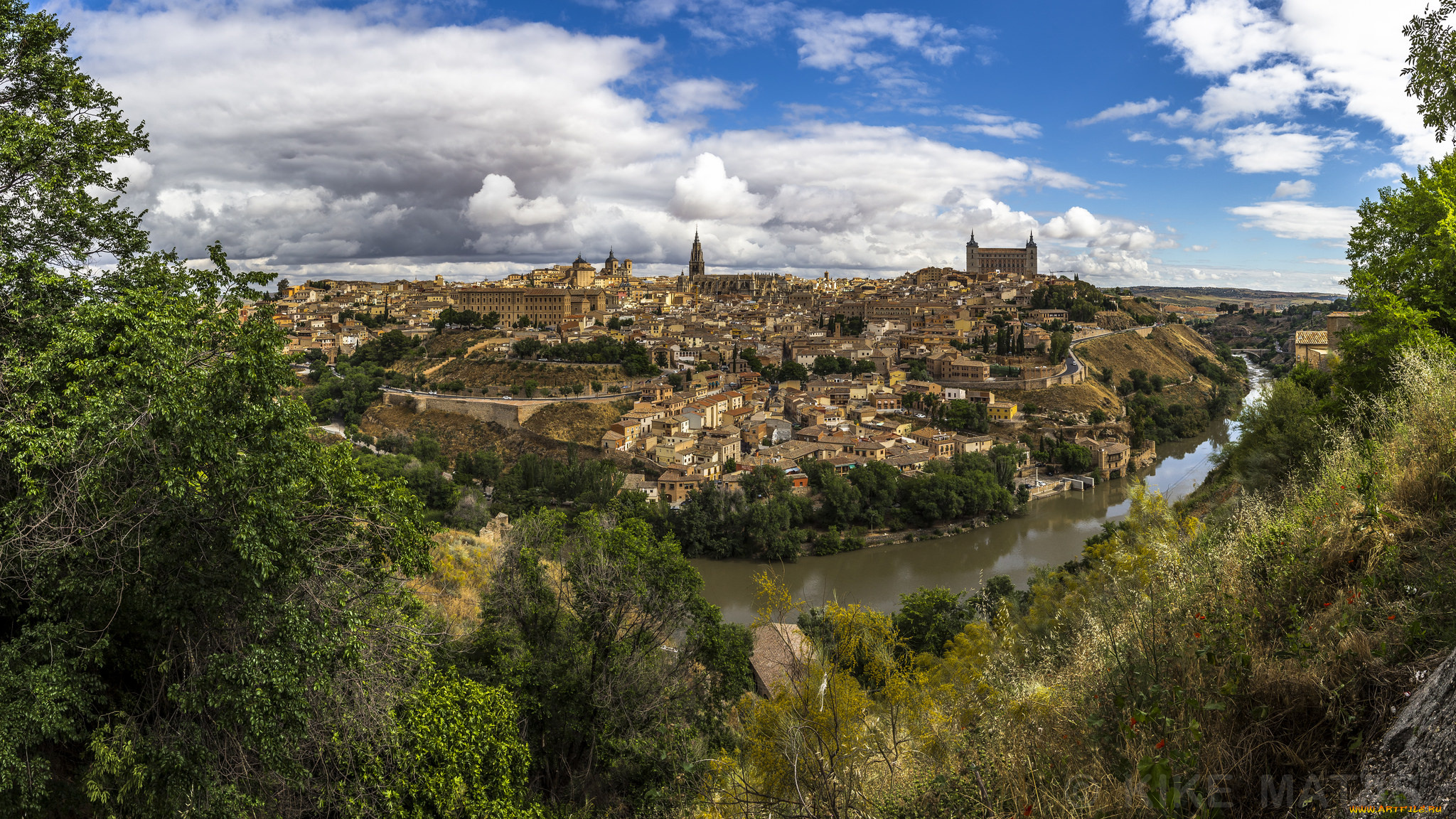 toledo, города, толедо, , испания, простор