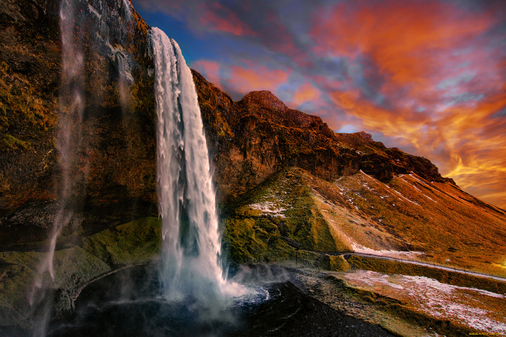 природа, водопады, простор