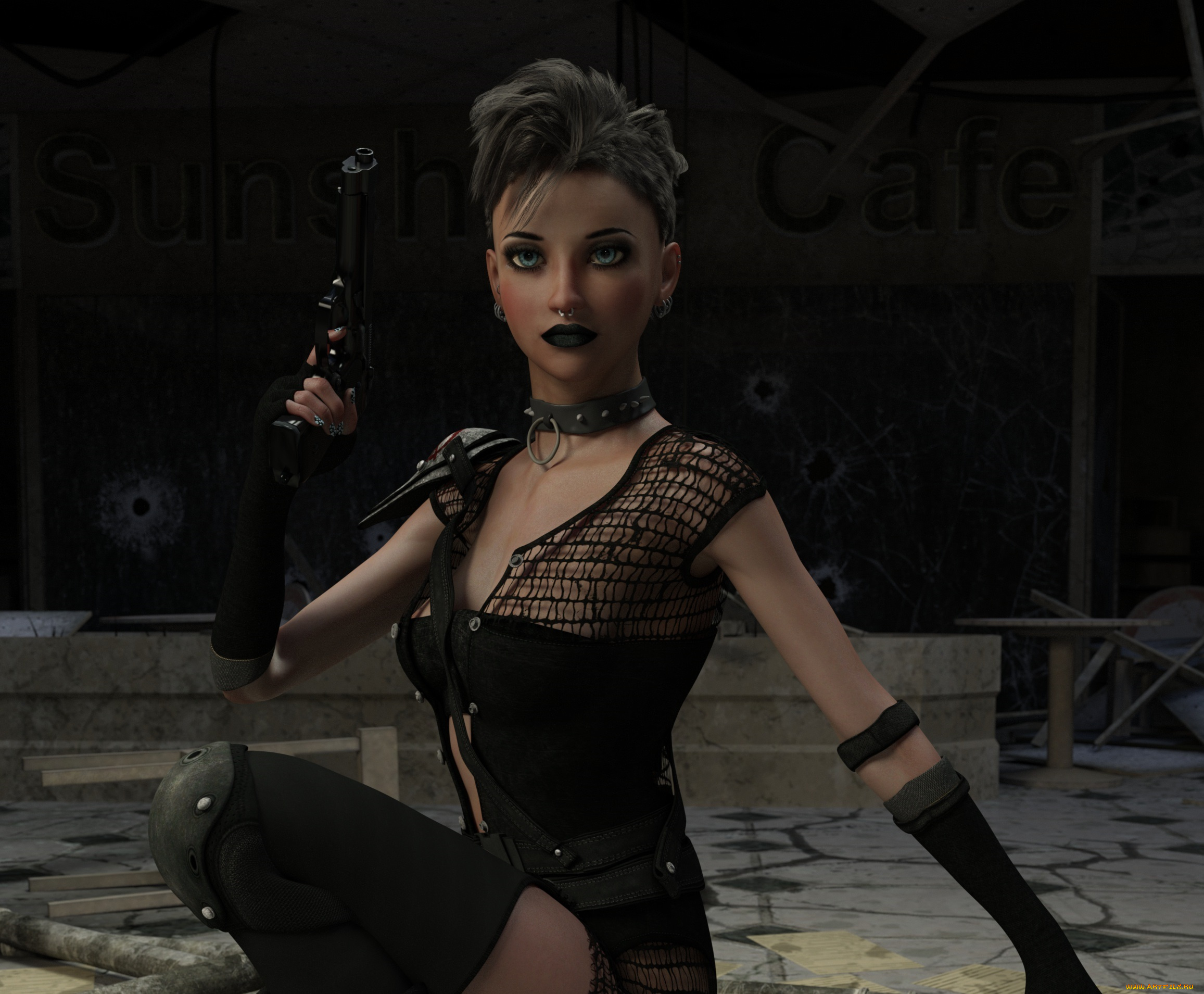 3д, графика, фантазия, , fantasy, фон, взгляд, девушка