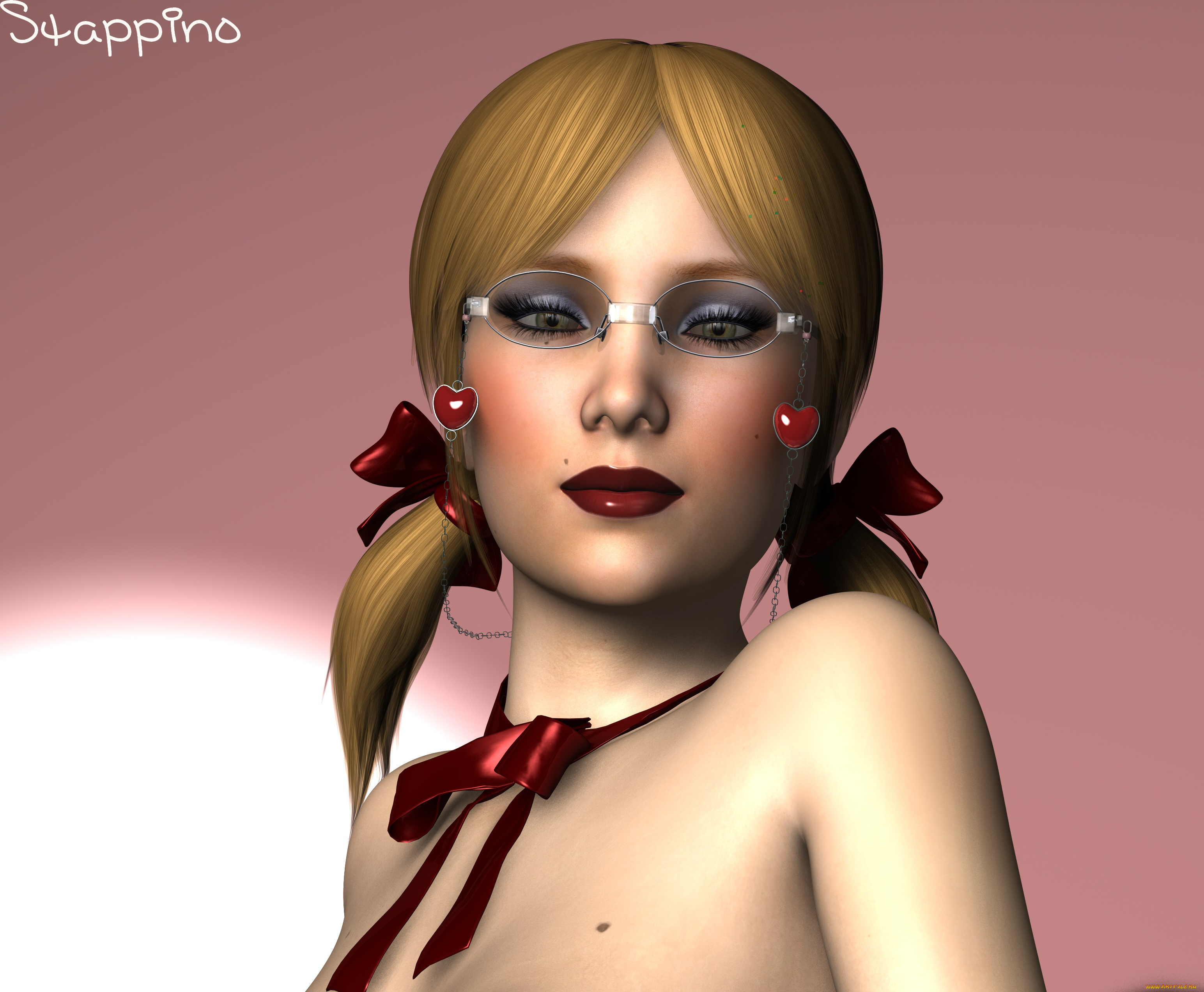 3д, графика, портрет, , portraits, девушка, взгляд, фон