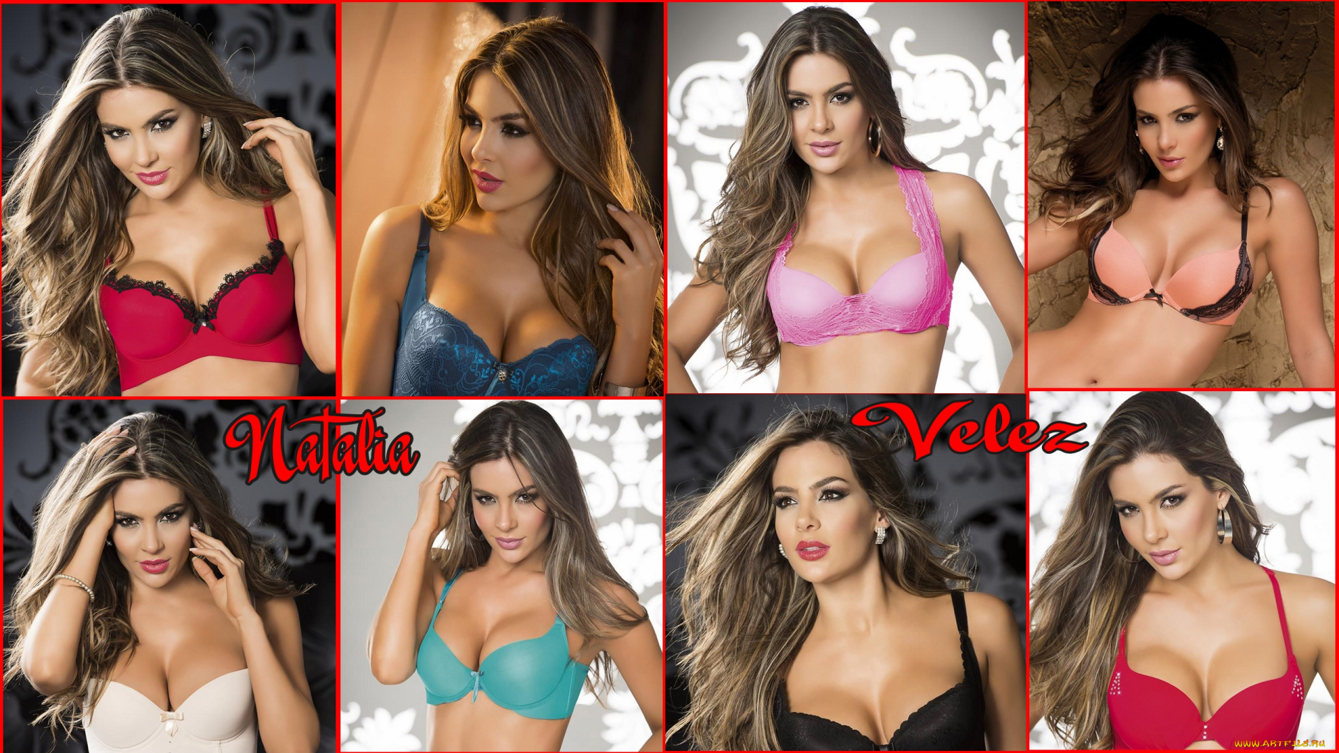 коллаж, девушки, natalia, velez, natalia, velez, девушка, модель