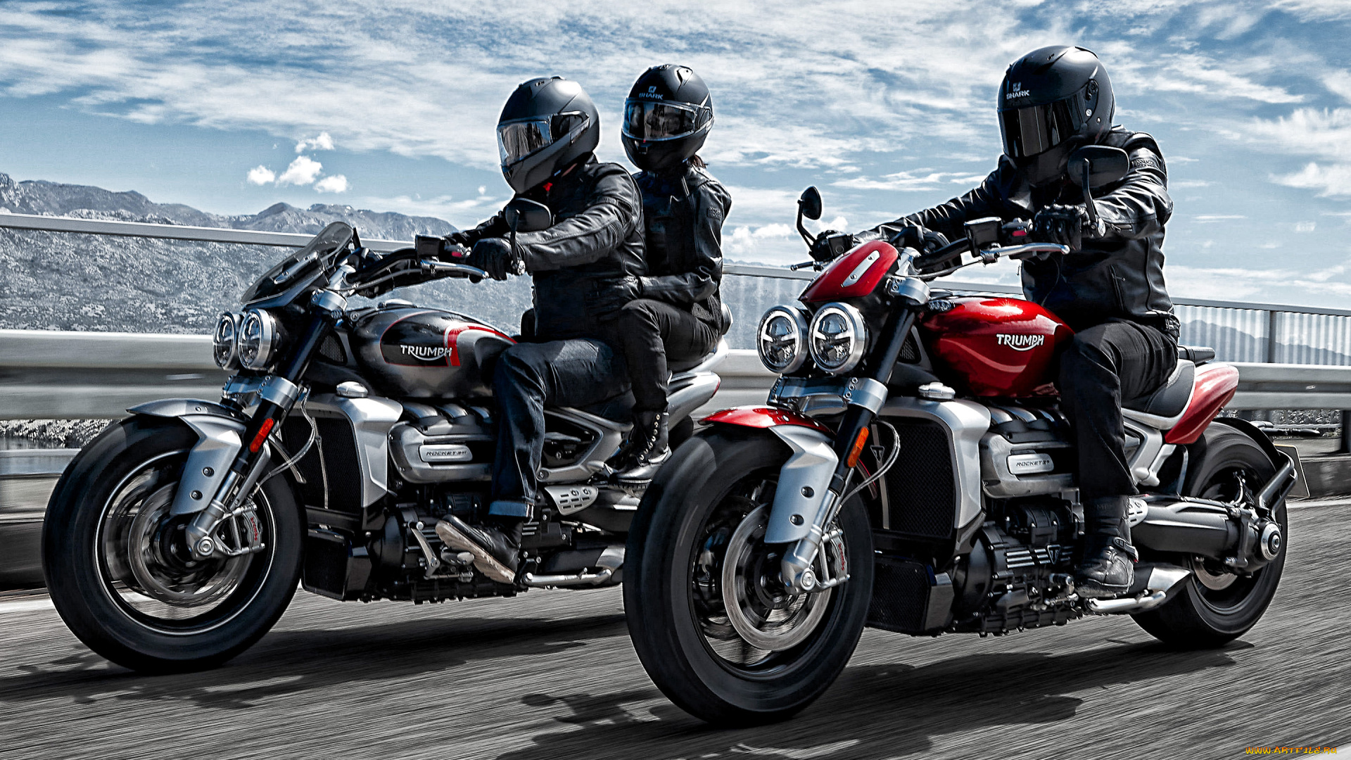 2020, triumph, rocket, 3, мотоциклы, triumph, rocket, 3, 2020, новые, красный, черный